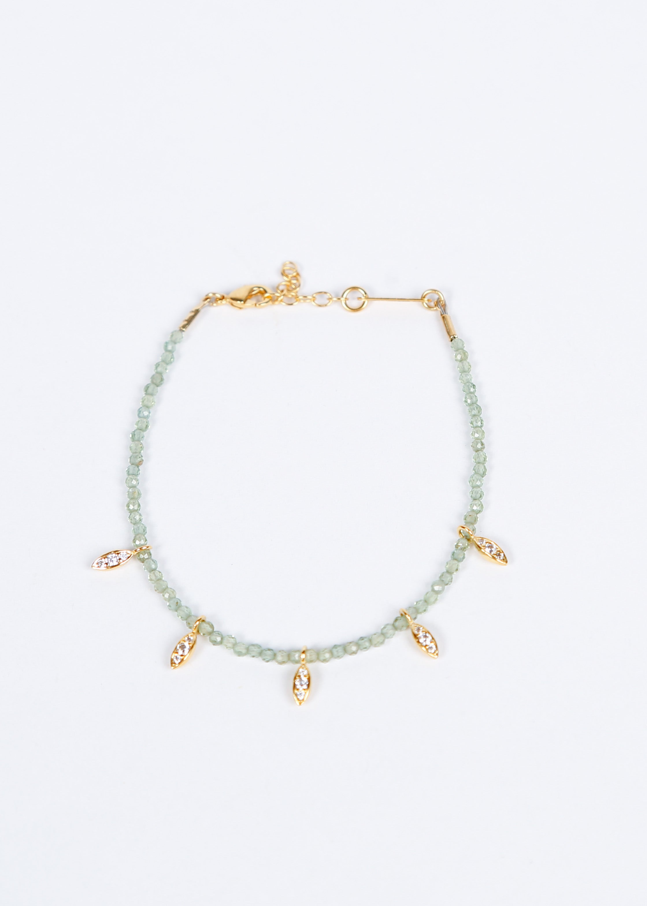 HANKA Joy Bracelet Navette in Apatite Green