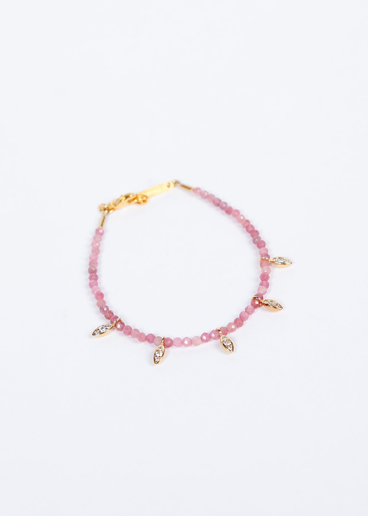HANKA Joy Bracelet Navette in Tourmaline Rose