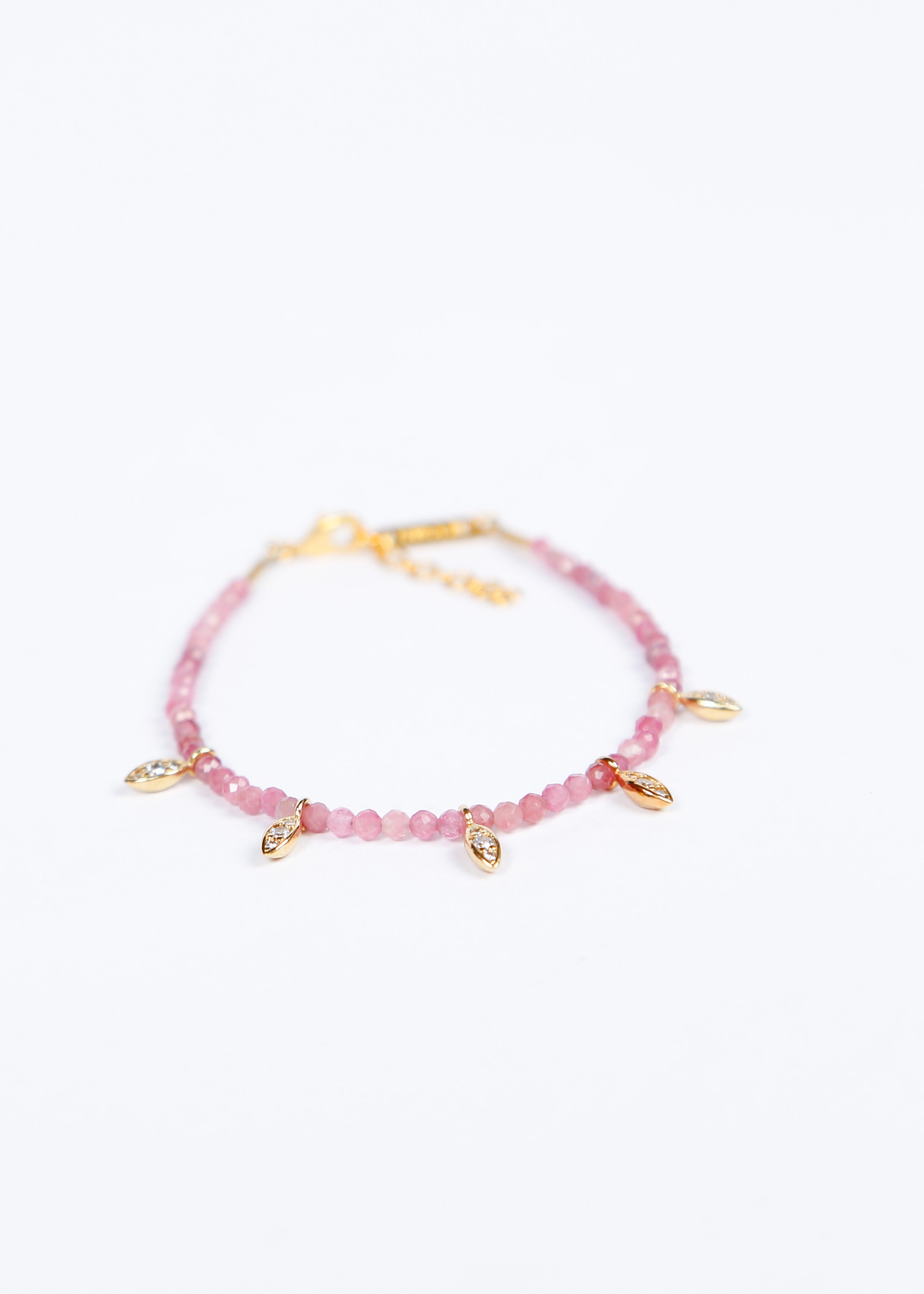 HANKA Joy Bracelet Navette in Tourmaline Rose