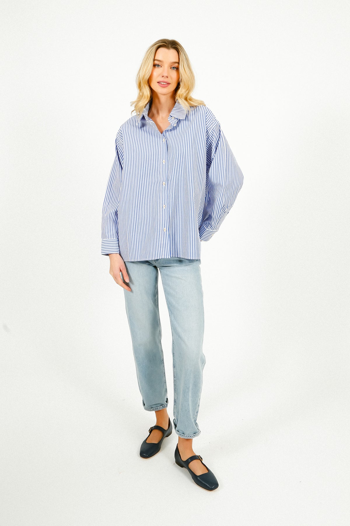 RAILS Stina Shirt in Oxford White Stripe
