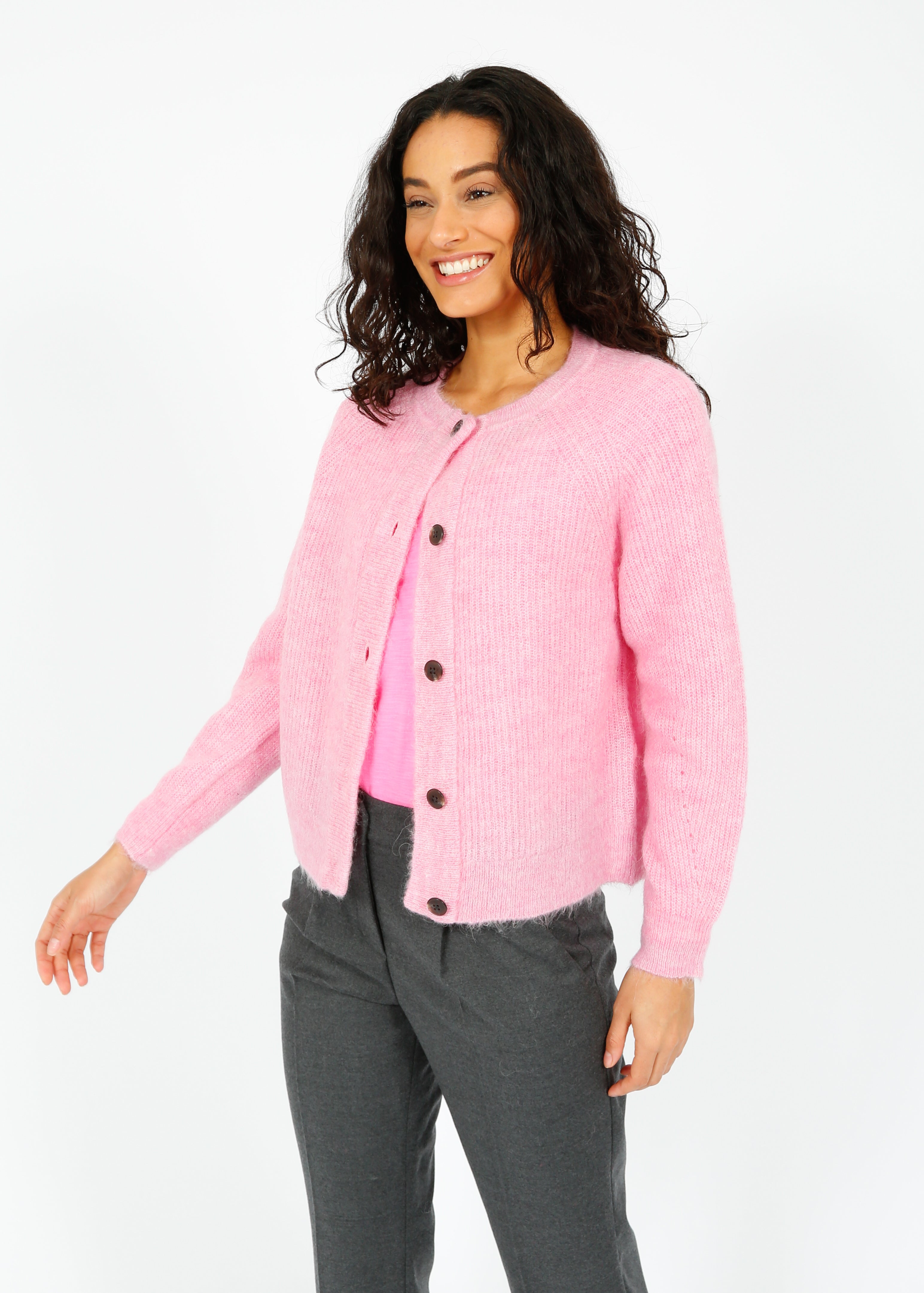 SLF Lulu Knit Short Cardi in Moonlite Mauve