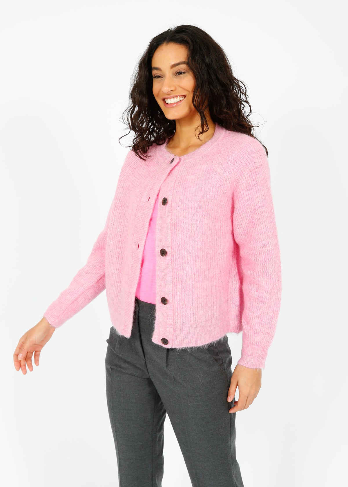 SLF Lulu Knit Short Cardi in Moonlite Mauve