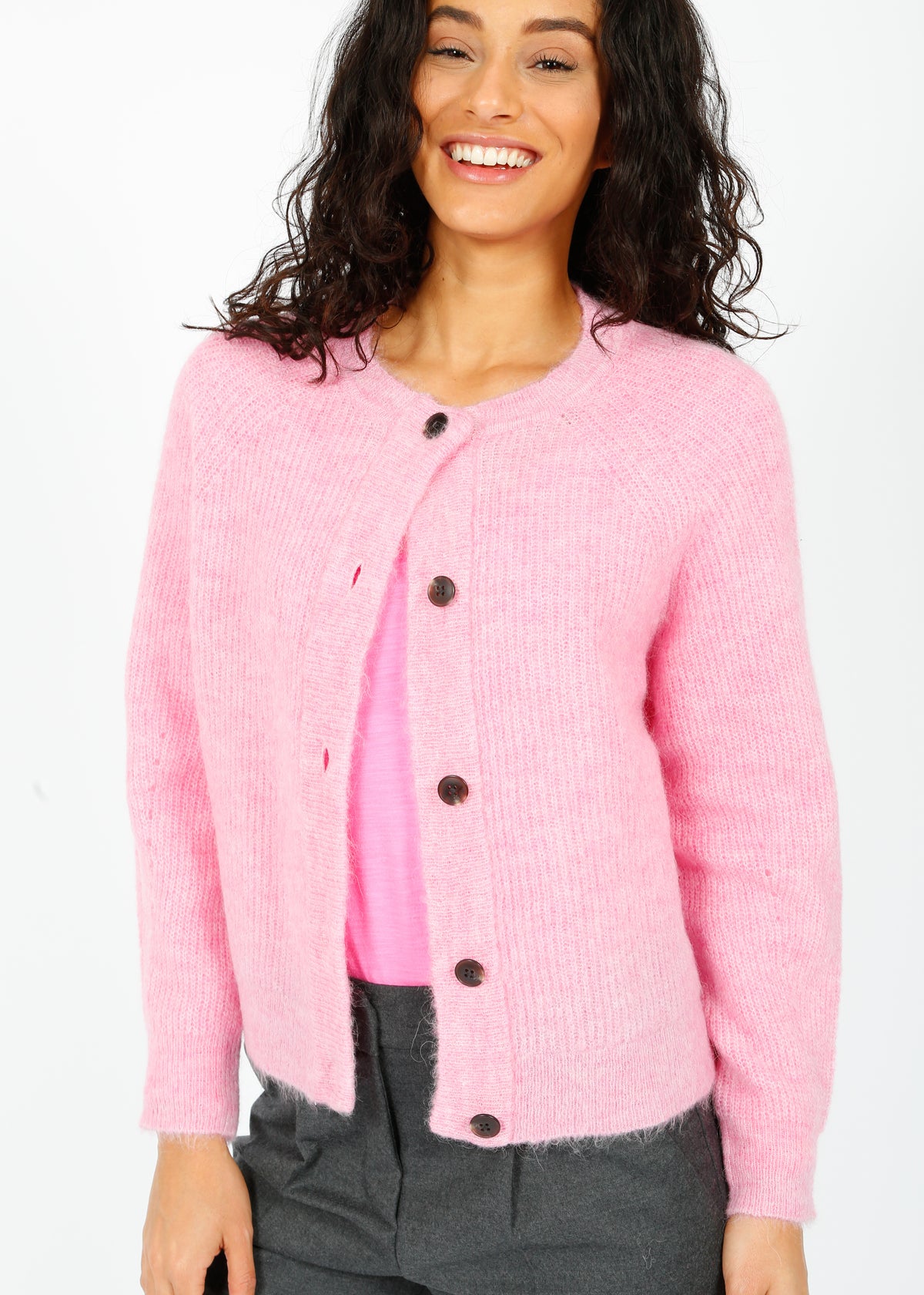 SLF Lulu Knit Short Cardi in Moonlite Mauve