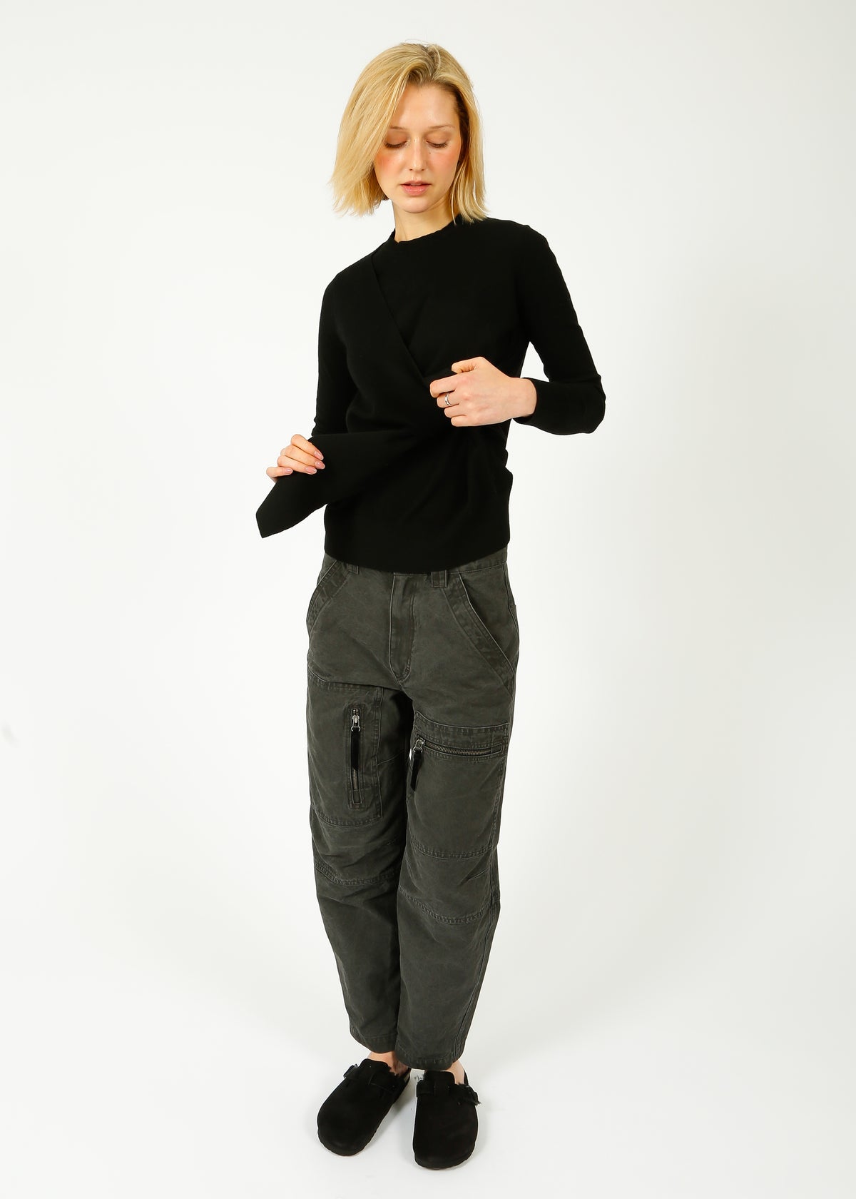Marant Etoile Kelyane Trouser in Faded Black