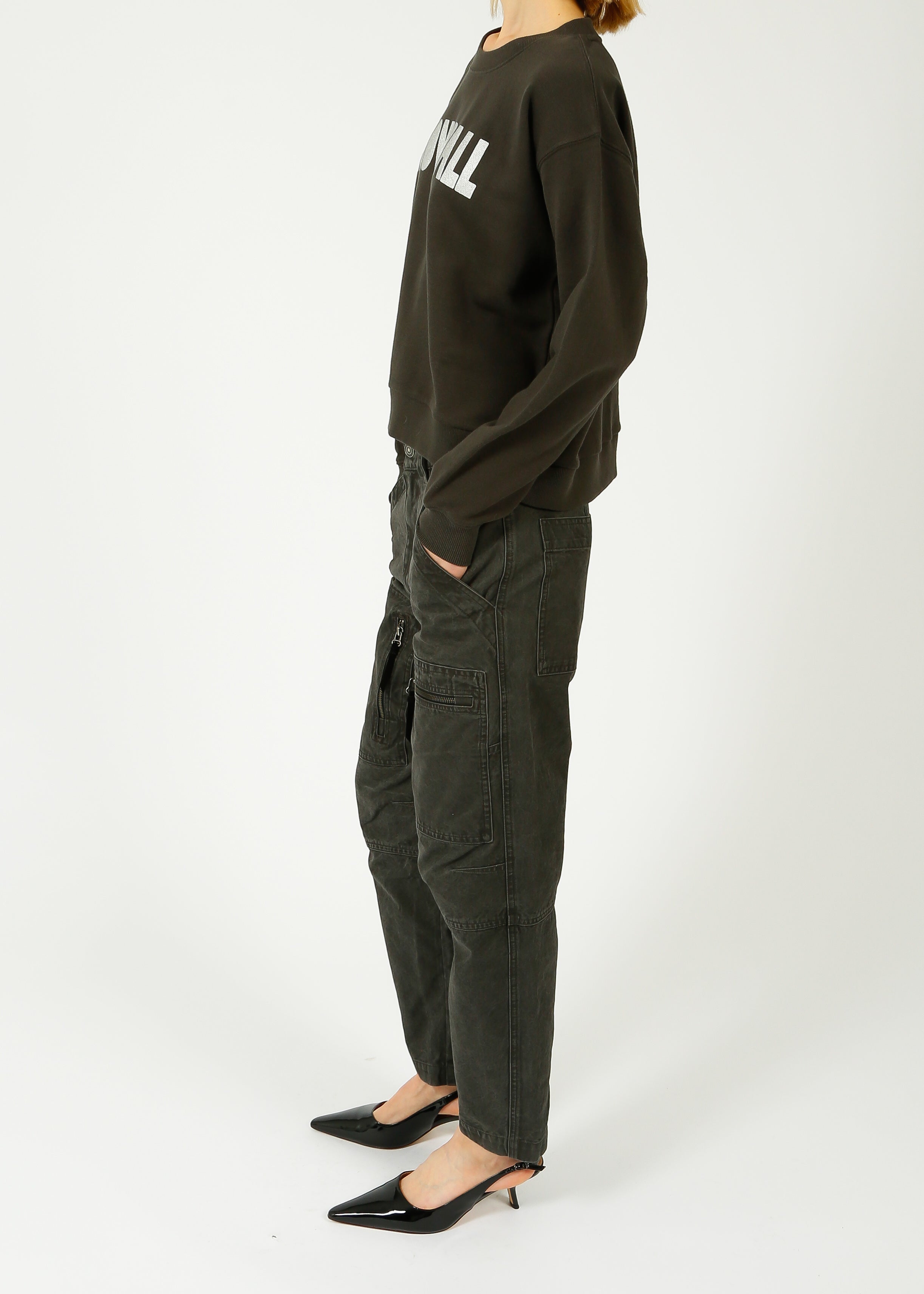 Marant Etoile Kelyane Trouser in Faded Black