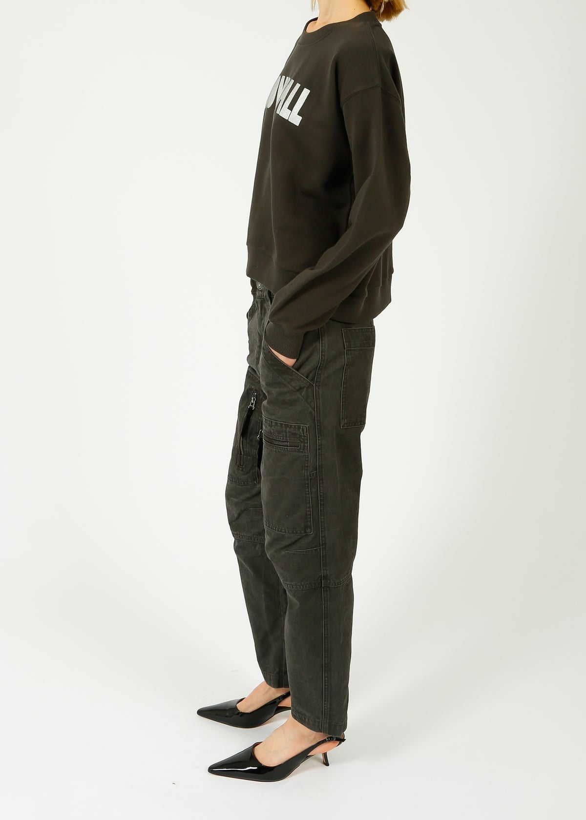 Marant Etoile Kelyane Trouser in Faded Black