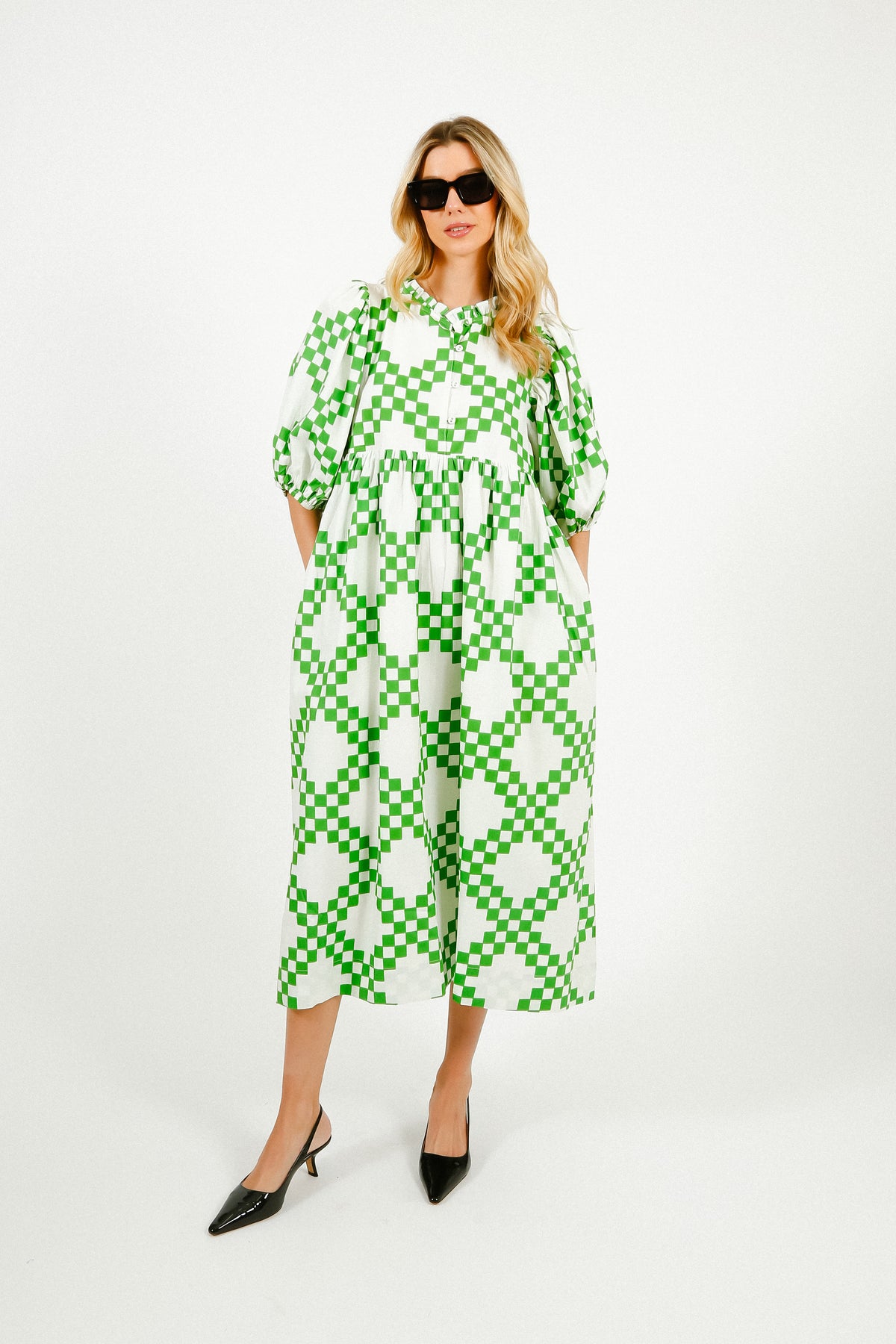 BONTE Briony Dress in Apple Green