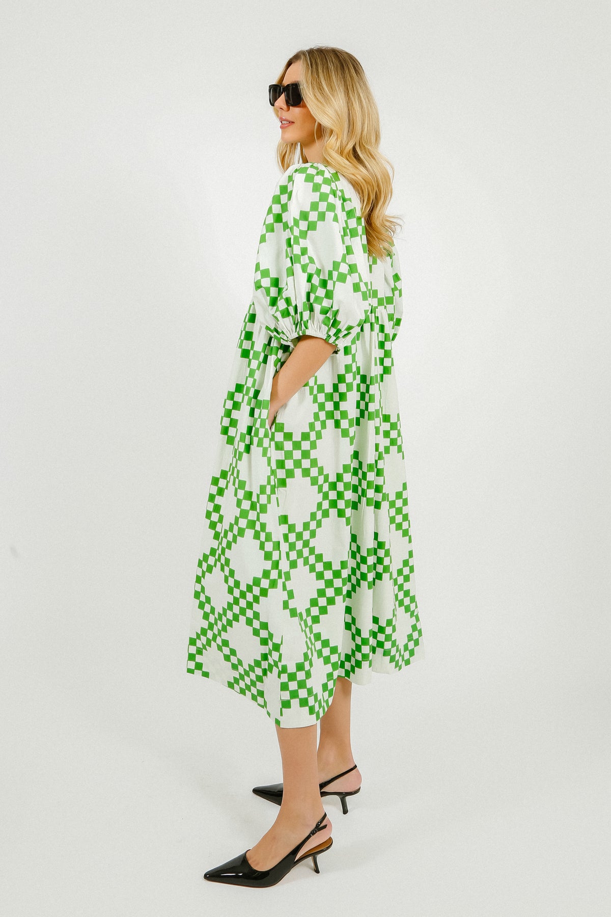 BONTE Briony Dress in Apple Green