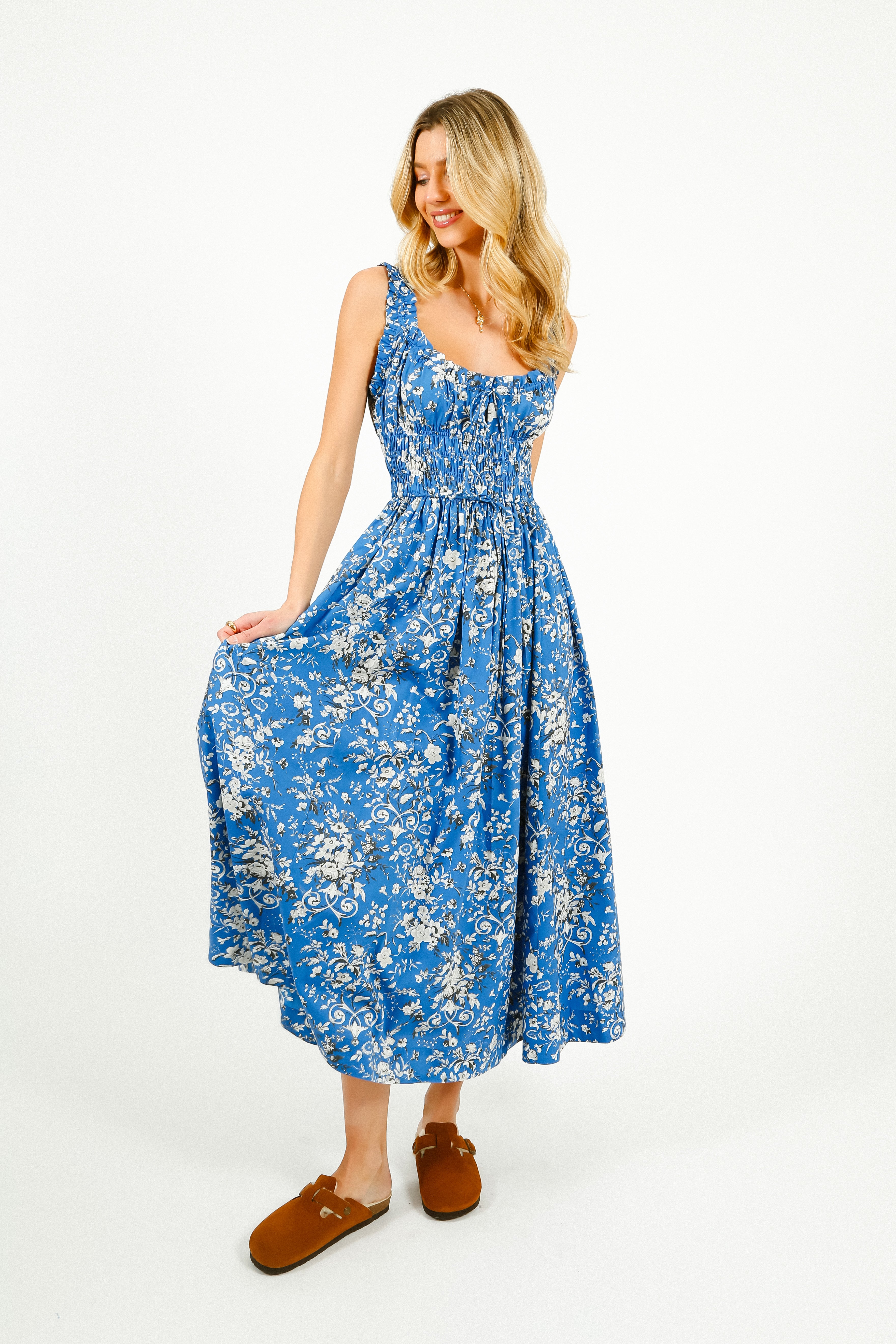 DOEN Emmaretta Dress in Jardins De La Fontaine