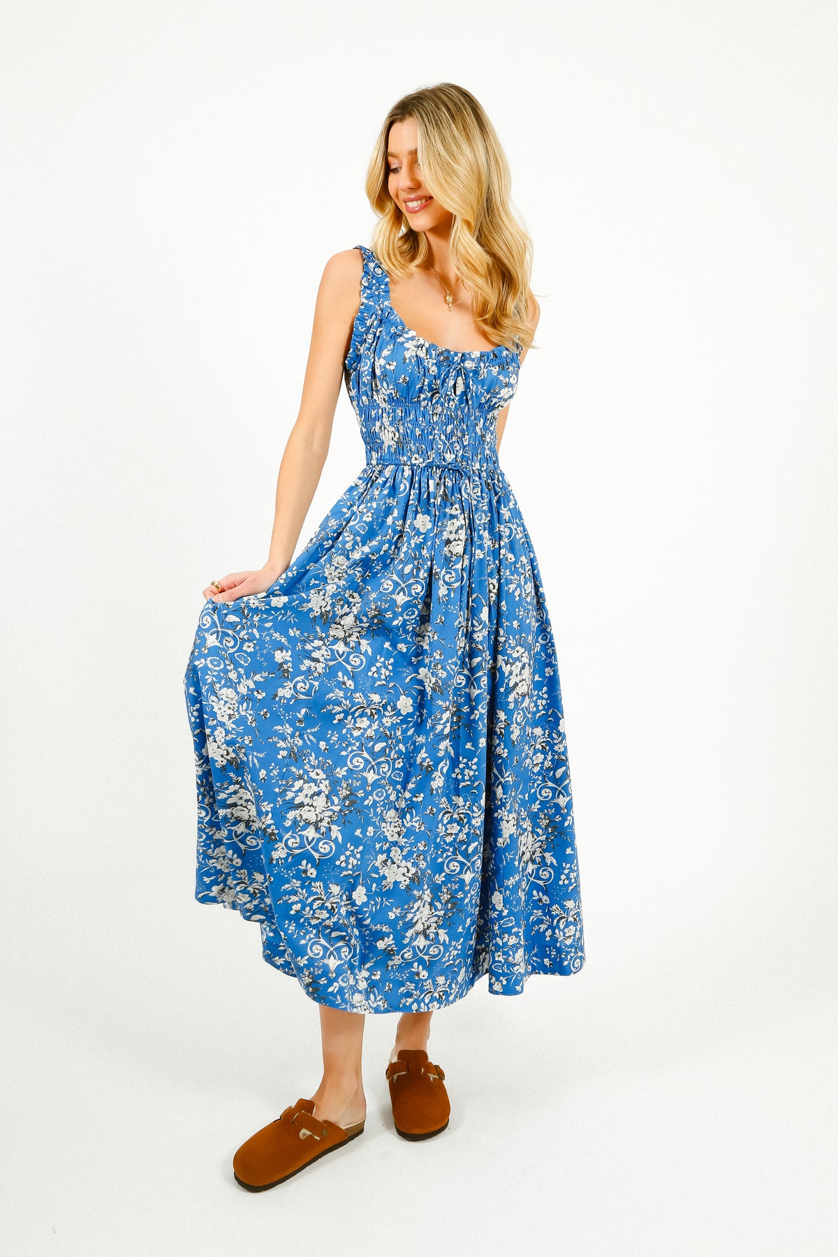 DOEN Emmaretta Dress in Jardins De La Fontaine