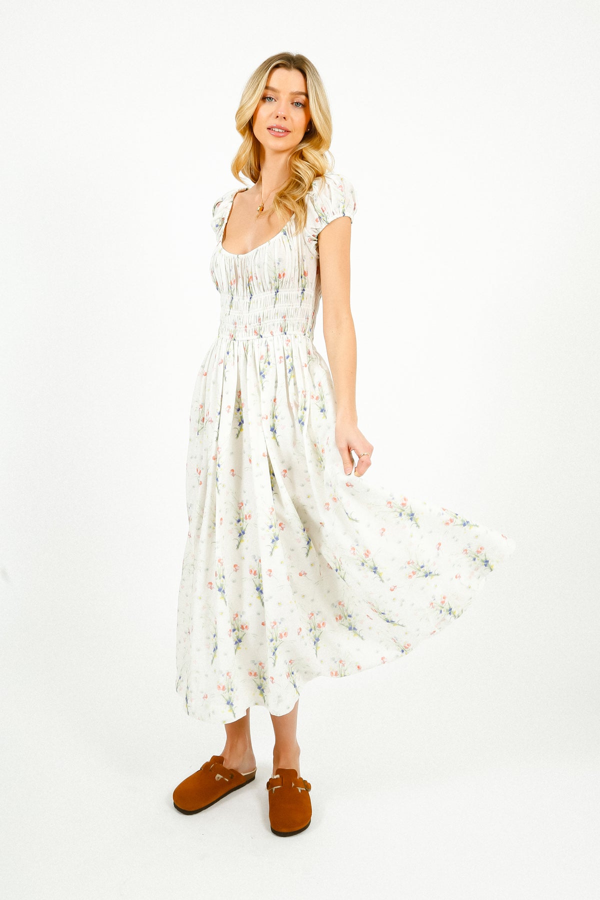 DOEN Quinley Dress in Painted Bouquet