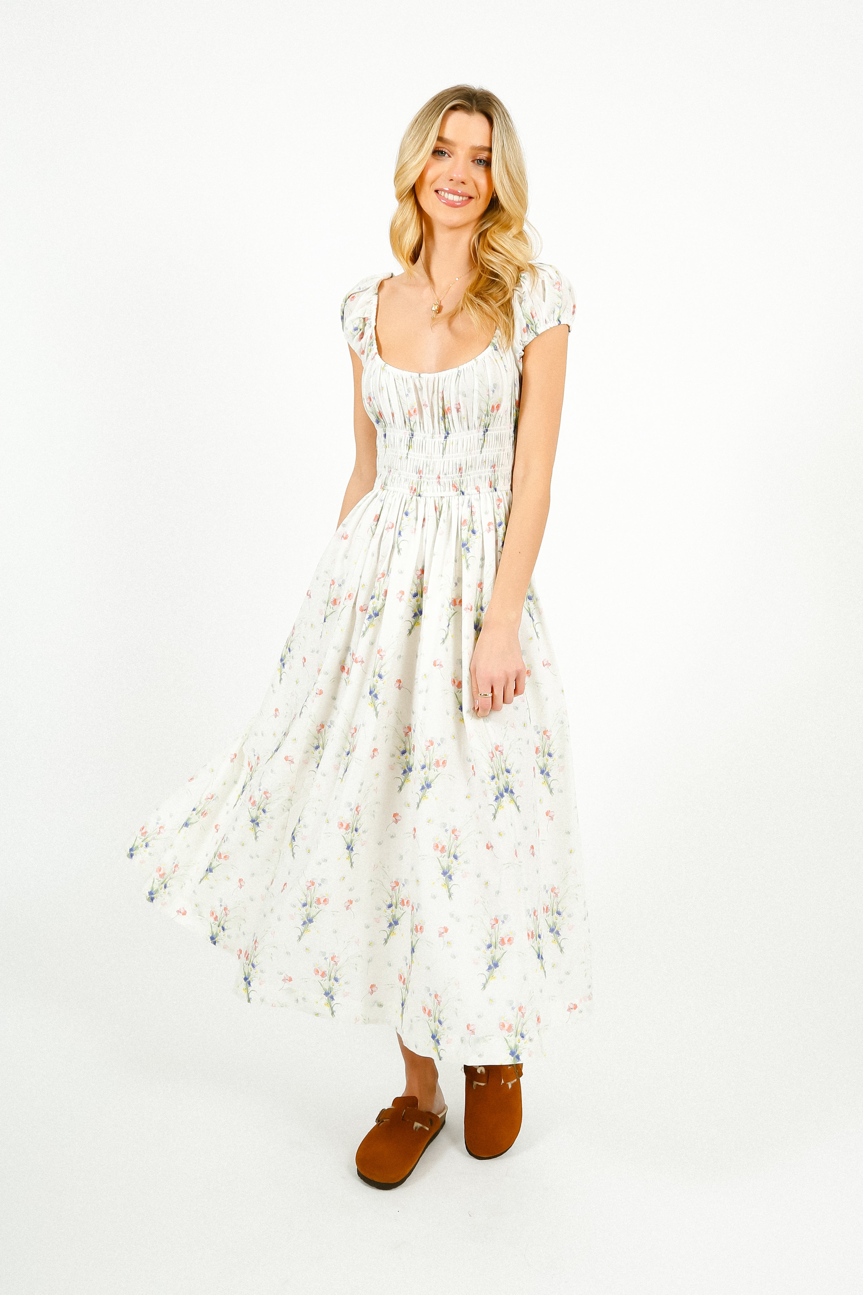 DOEN Quinley Dress in Painted Bouquet