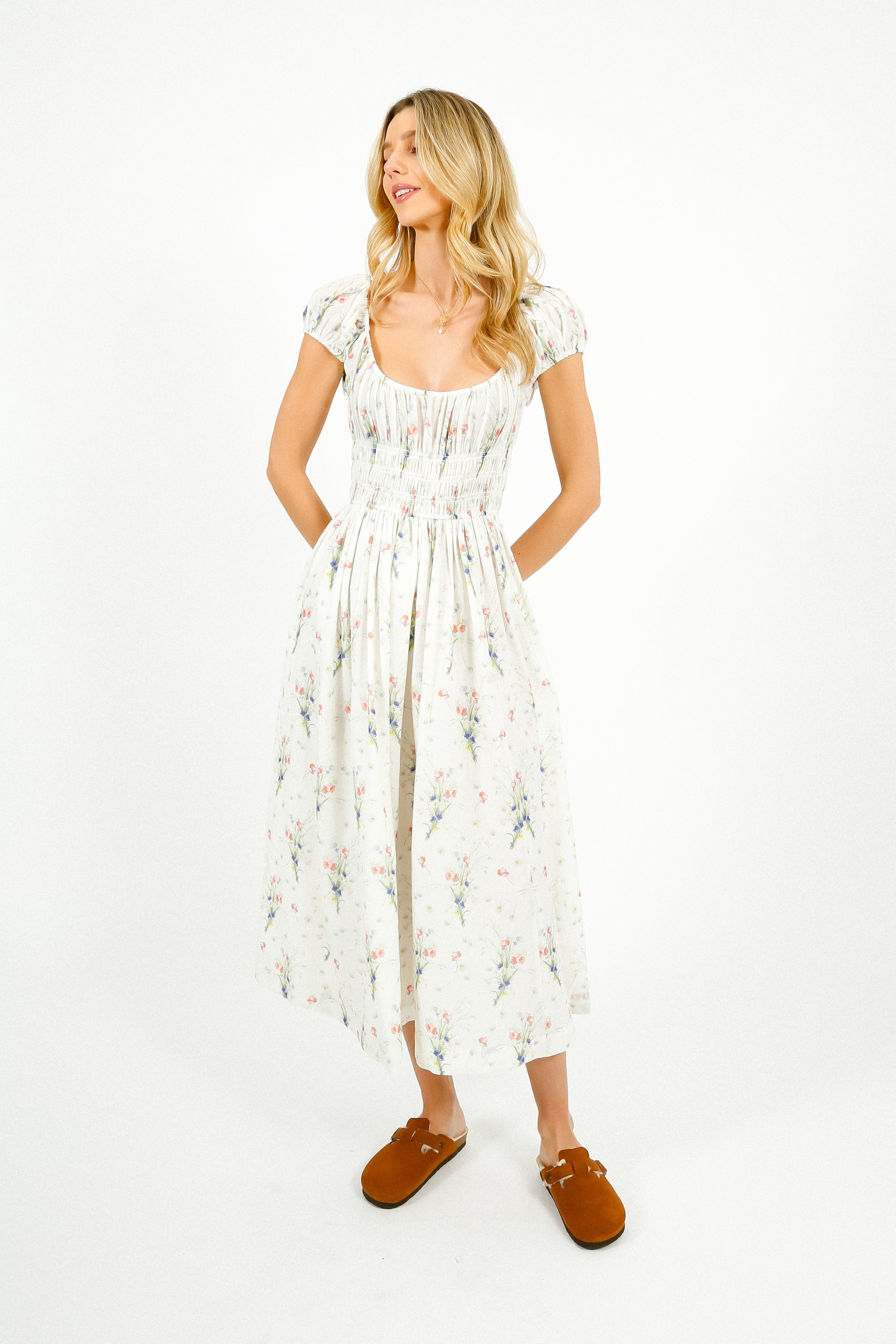 DOEN Quinley Dress in Painted Bouquet