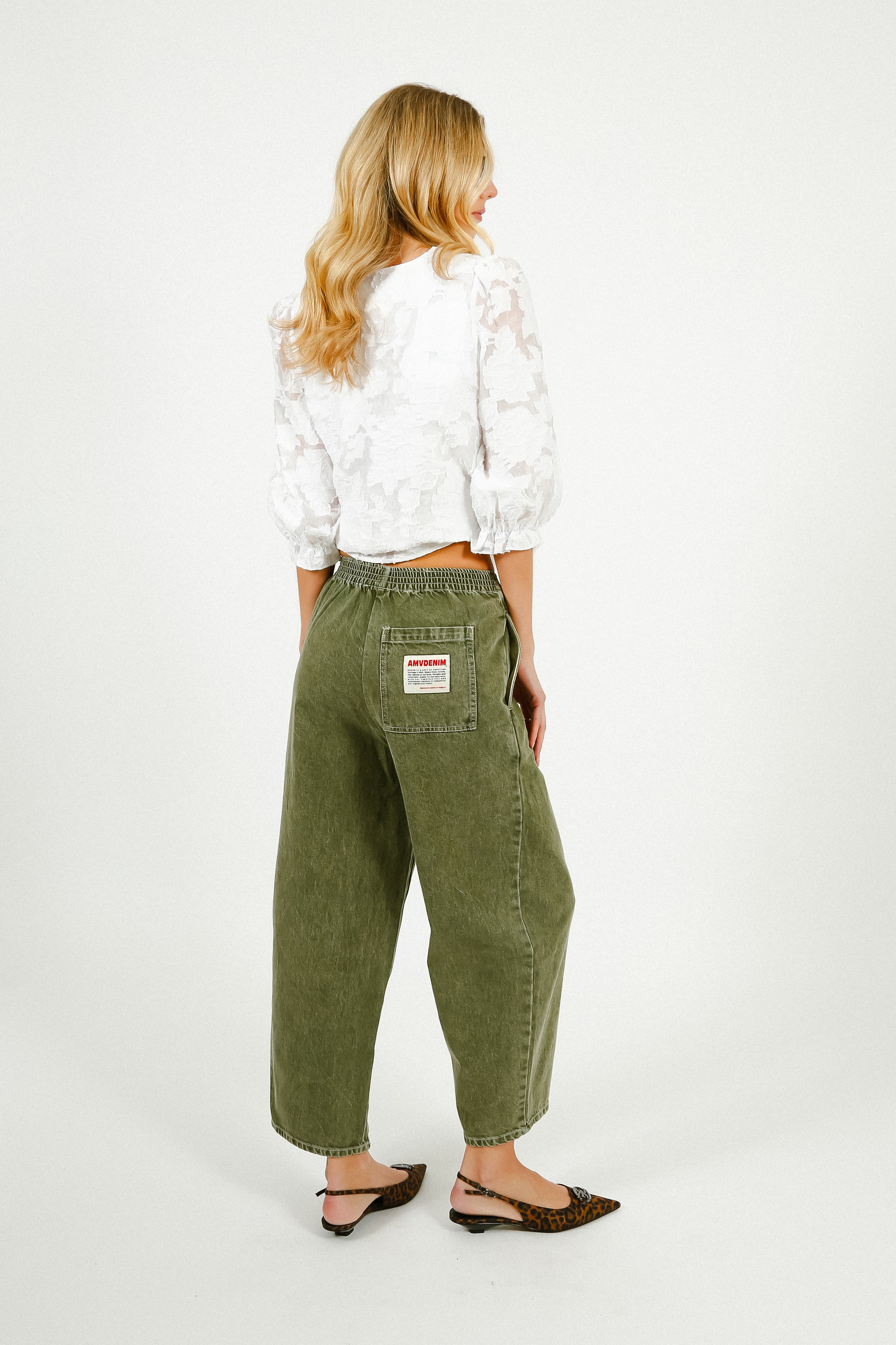 American Vintage Uzatown Trousers in Olive