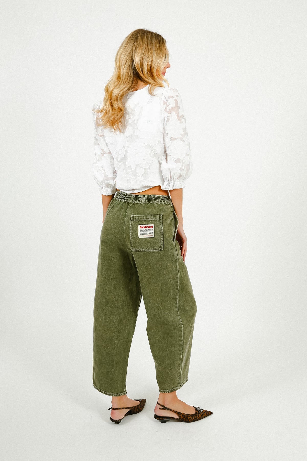 American Vintage Uzatown Trousers in Olive