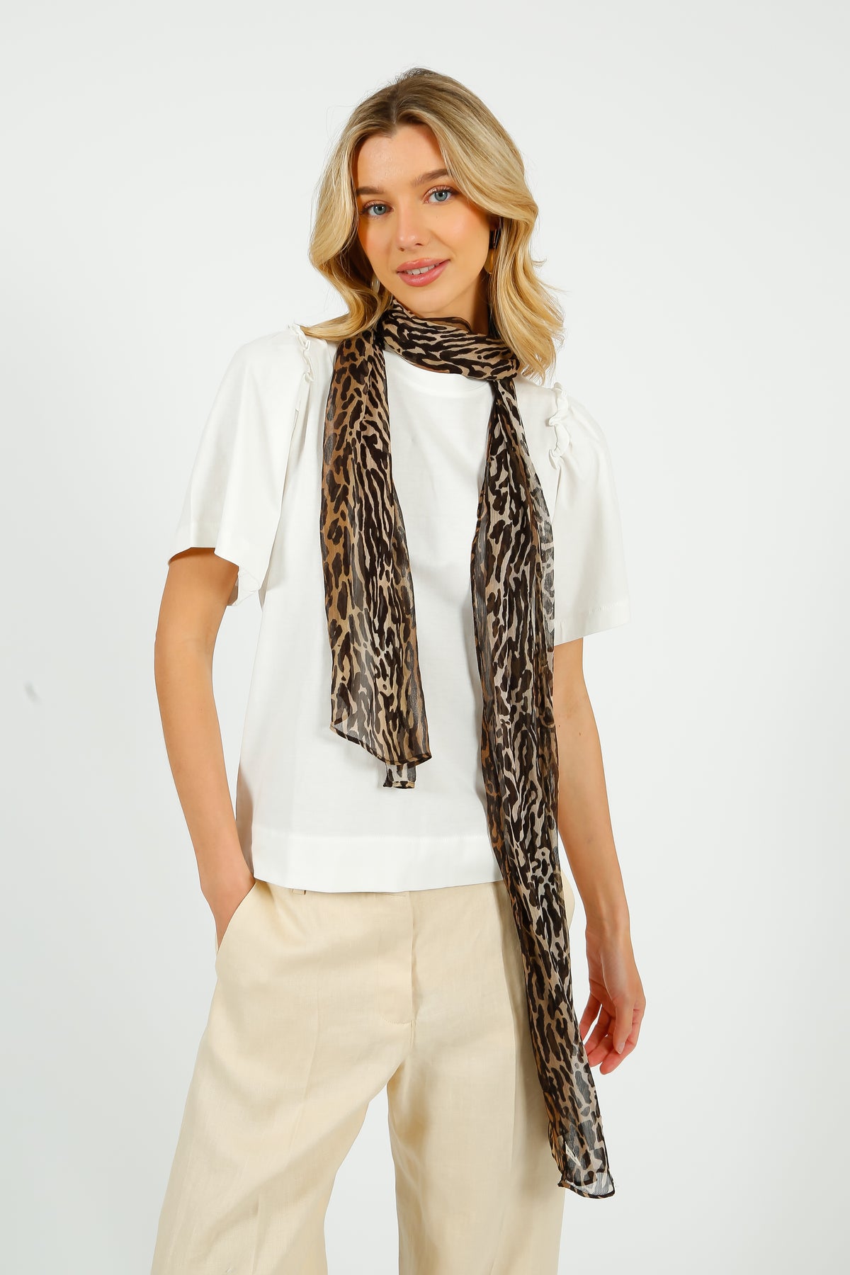 SLF Penelope Ruffle Tee in White