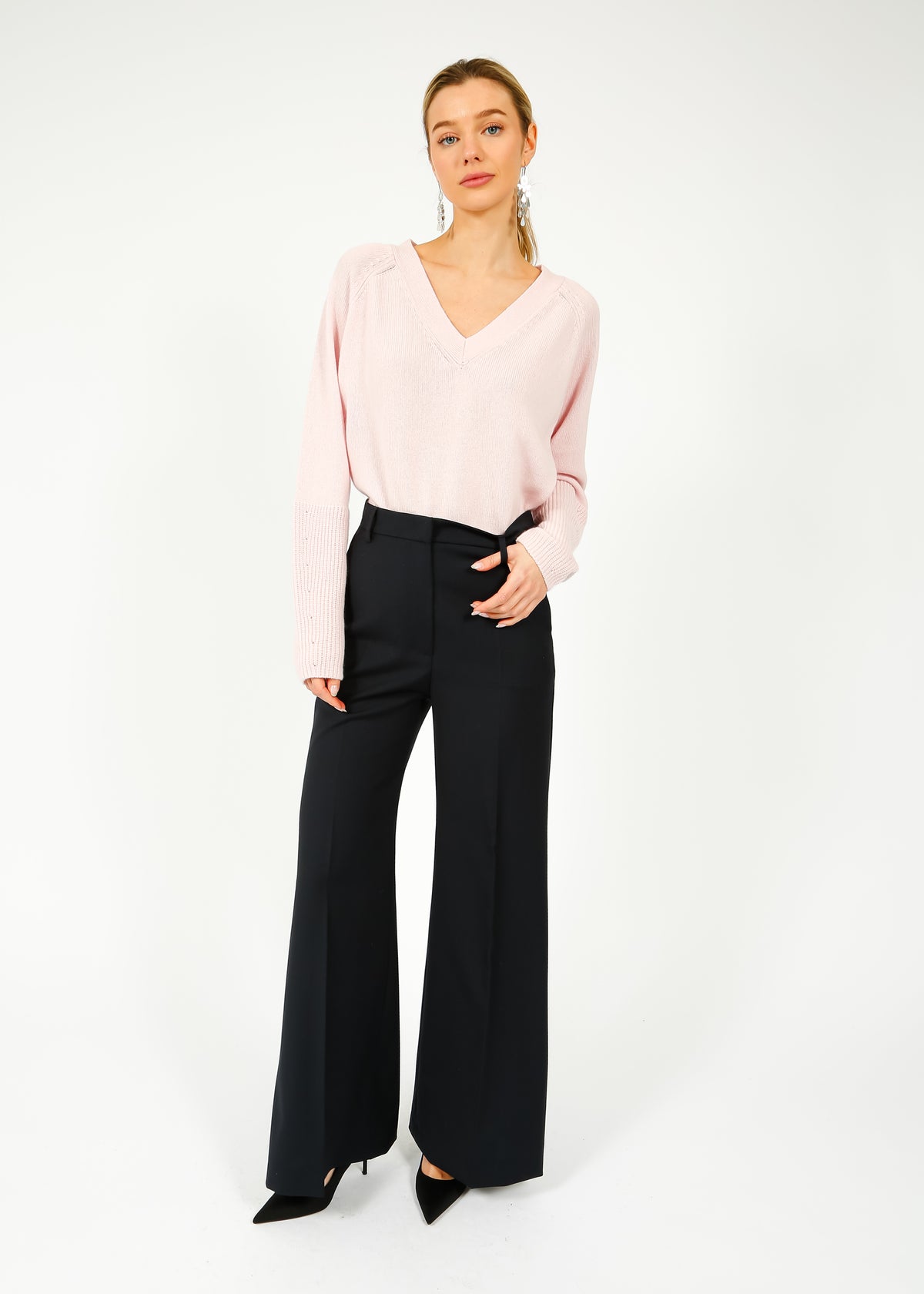 MM Sonale Wool Trousers in Navy