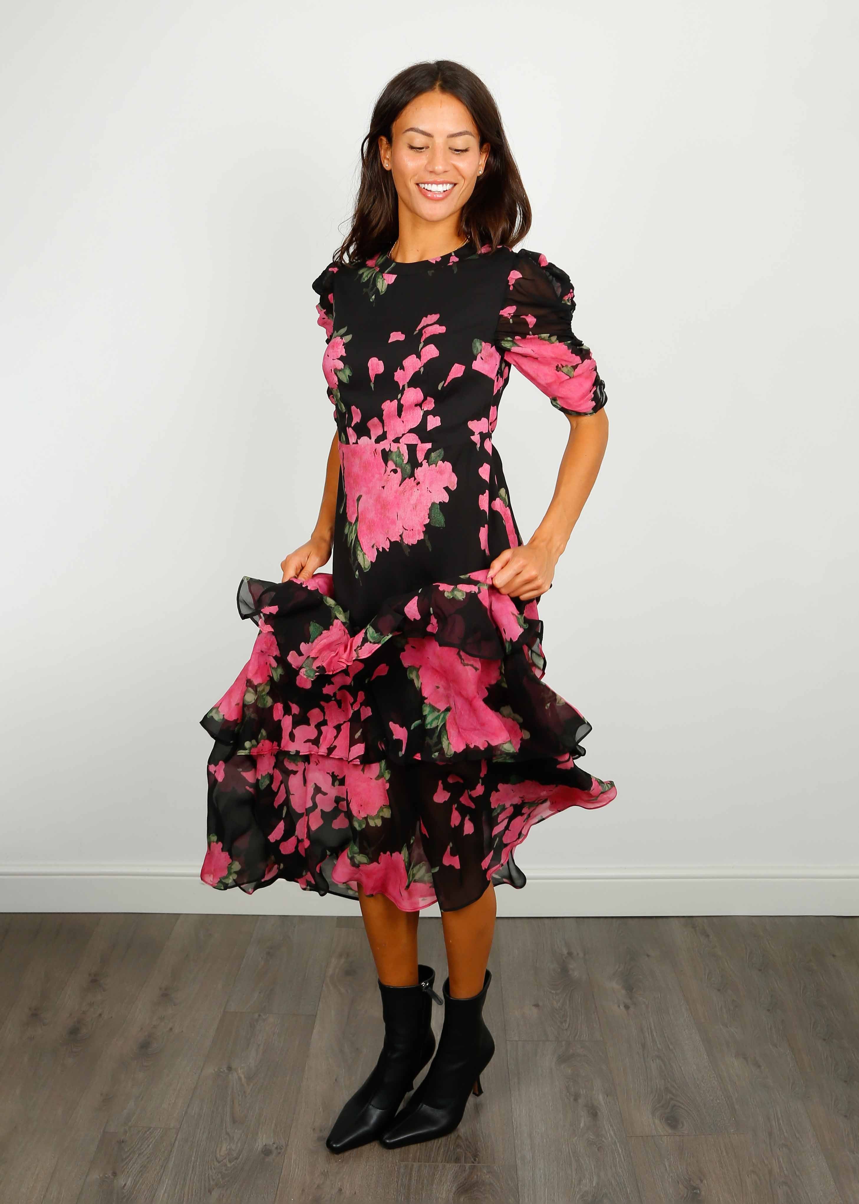 RIXO Evelyn Dress in Blossom Pink
