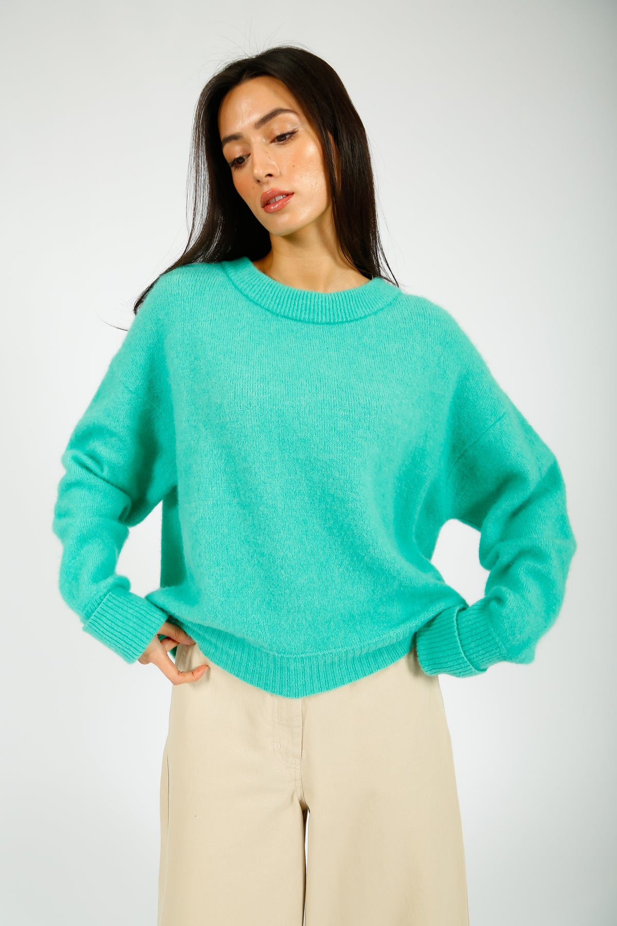 American Vintage Vitow Knit Jumper in Riviera Chine