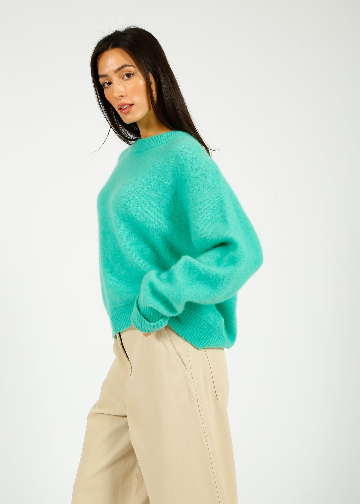 American Vintage Vitow Knit Jumper in Riviera Chine