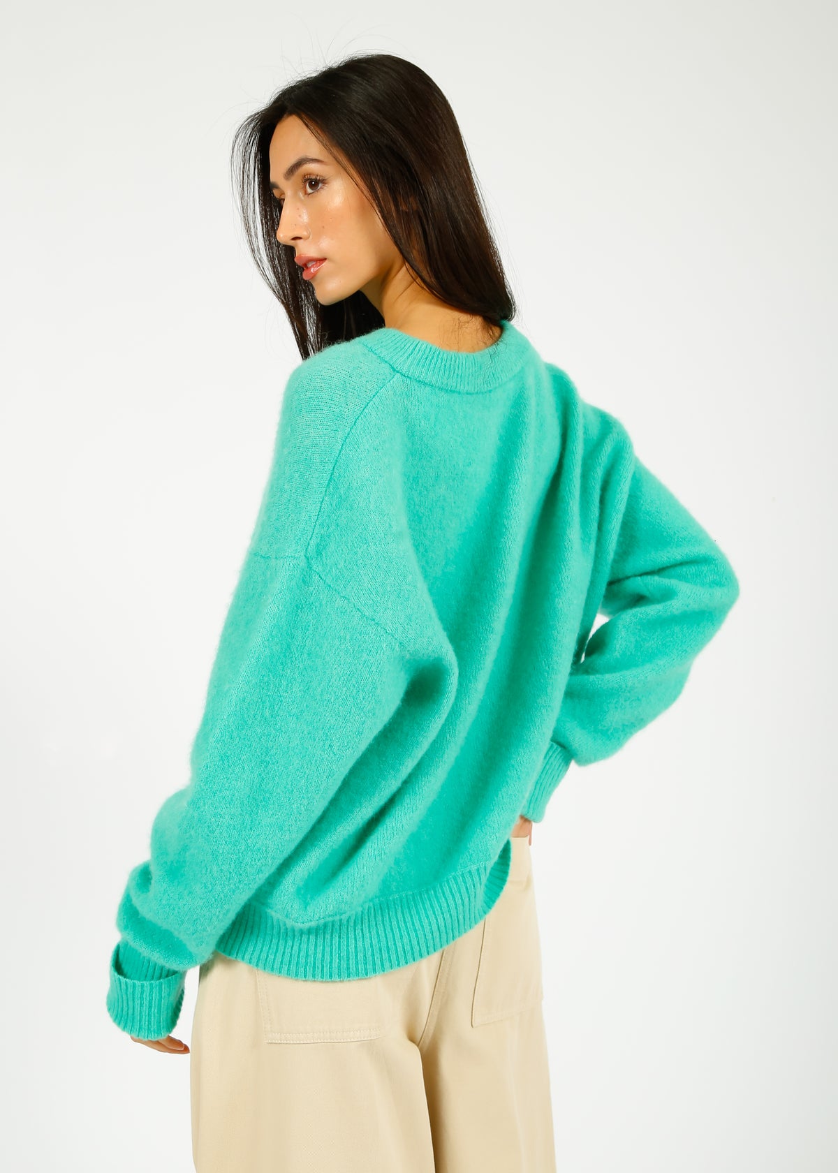 American Vintage Vitow Knit Jumper in Riviera Chine
