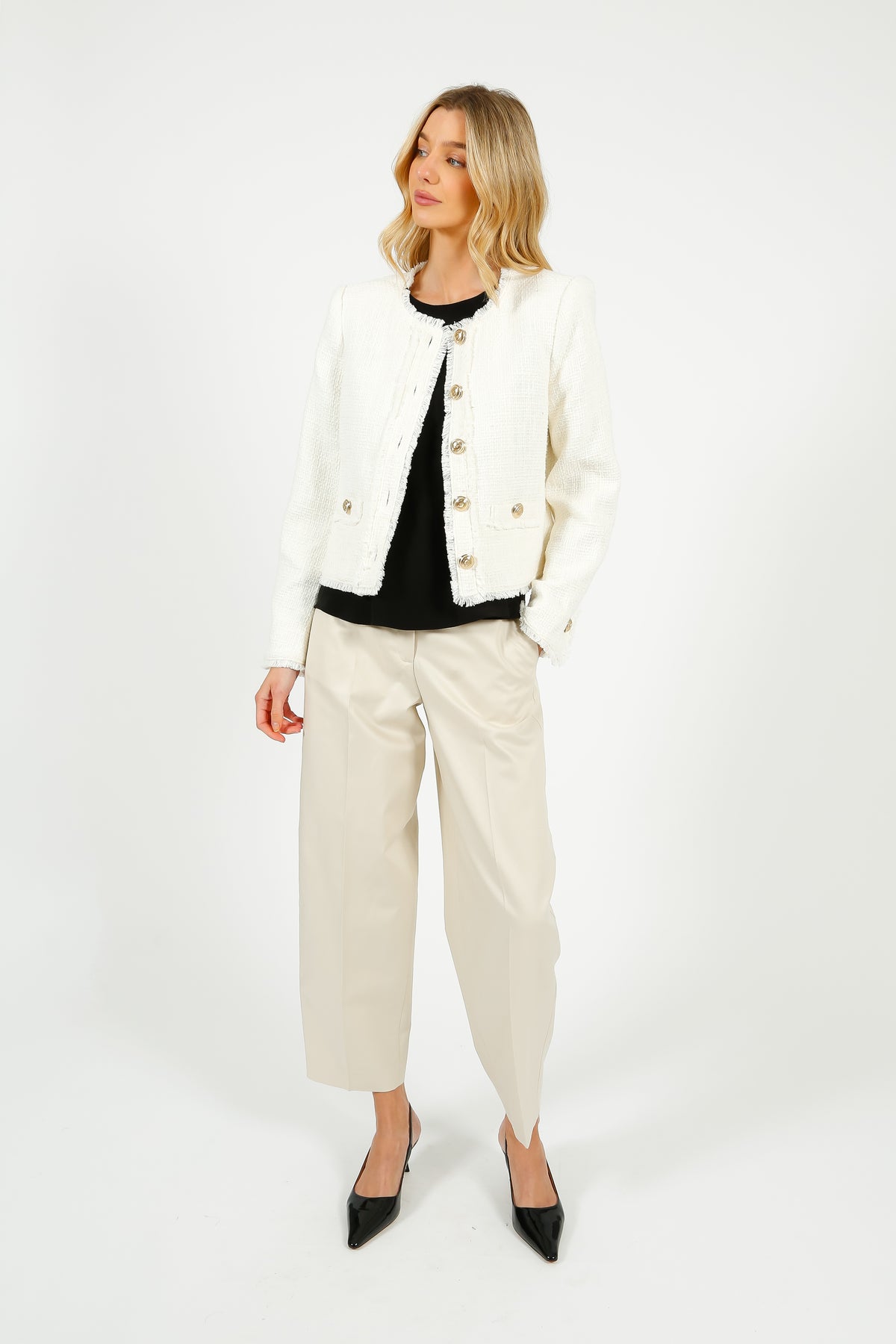 Cinq à Sept Christie Jacket in Gardenia