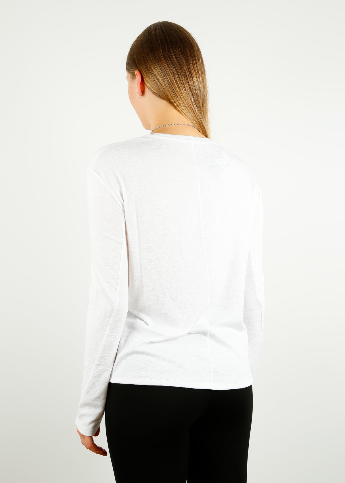 Rag & Bone The Knit Long Sleeve Top in White