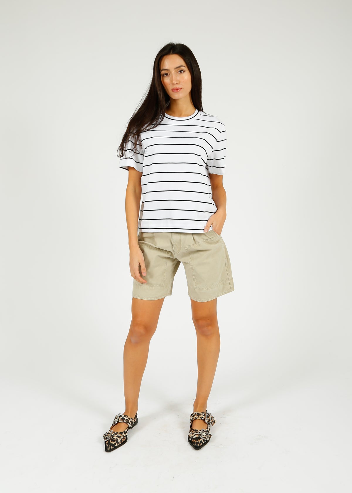 Marant Etoile Katja Shorts in Ecru