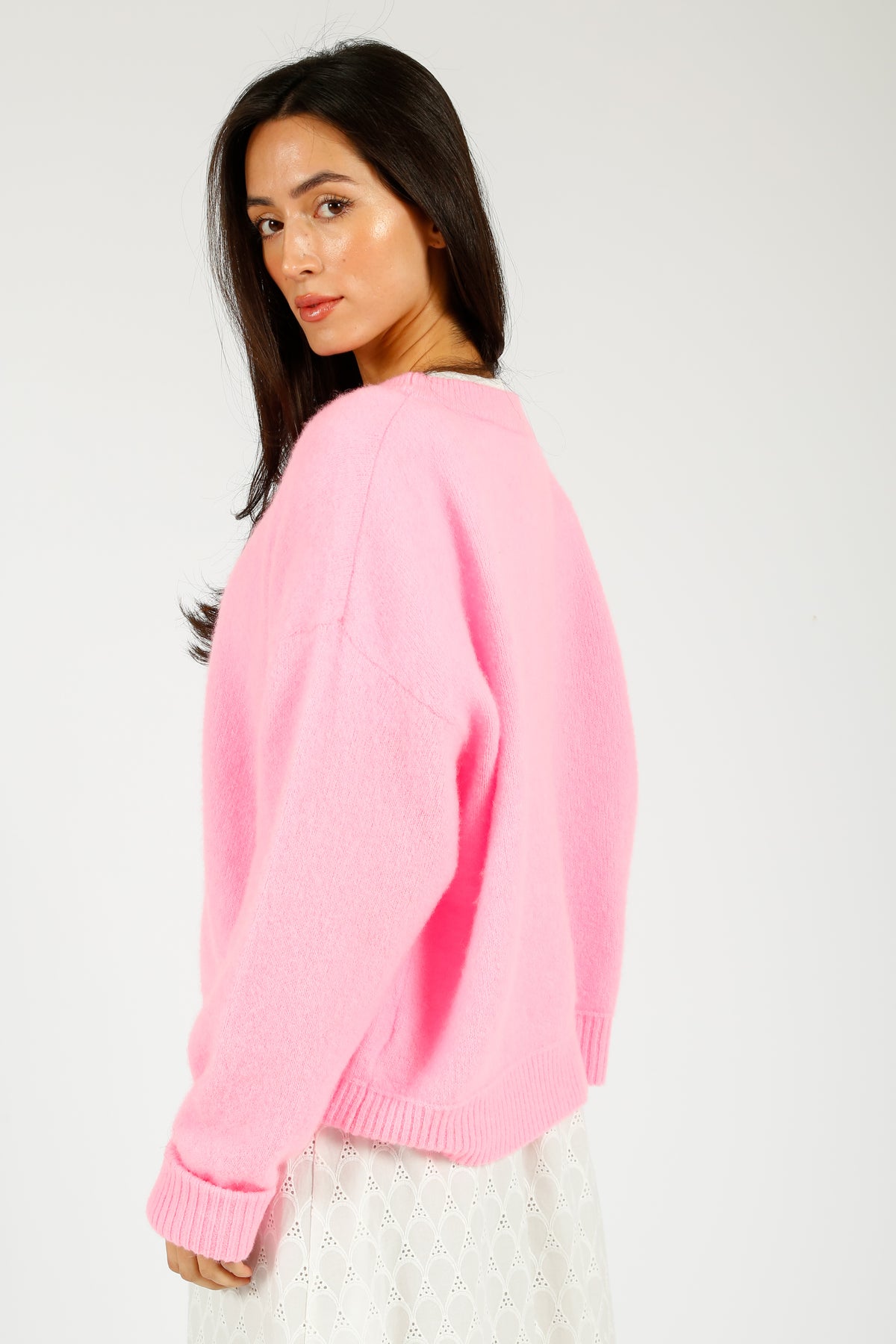 American Vintage Knit Jumper in Rose Chine