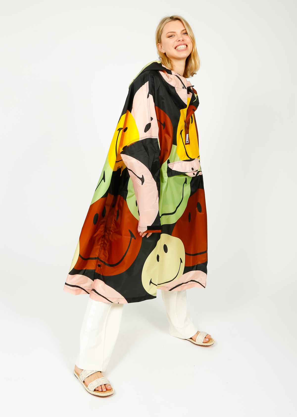 Rainkiss Retro Smiley Waterproof Poncho