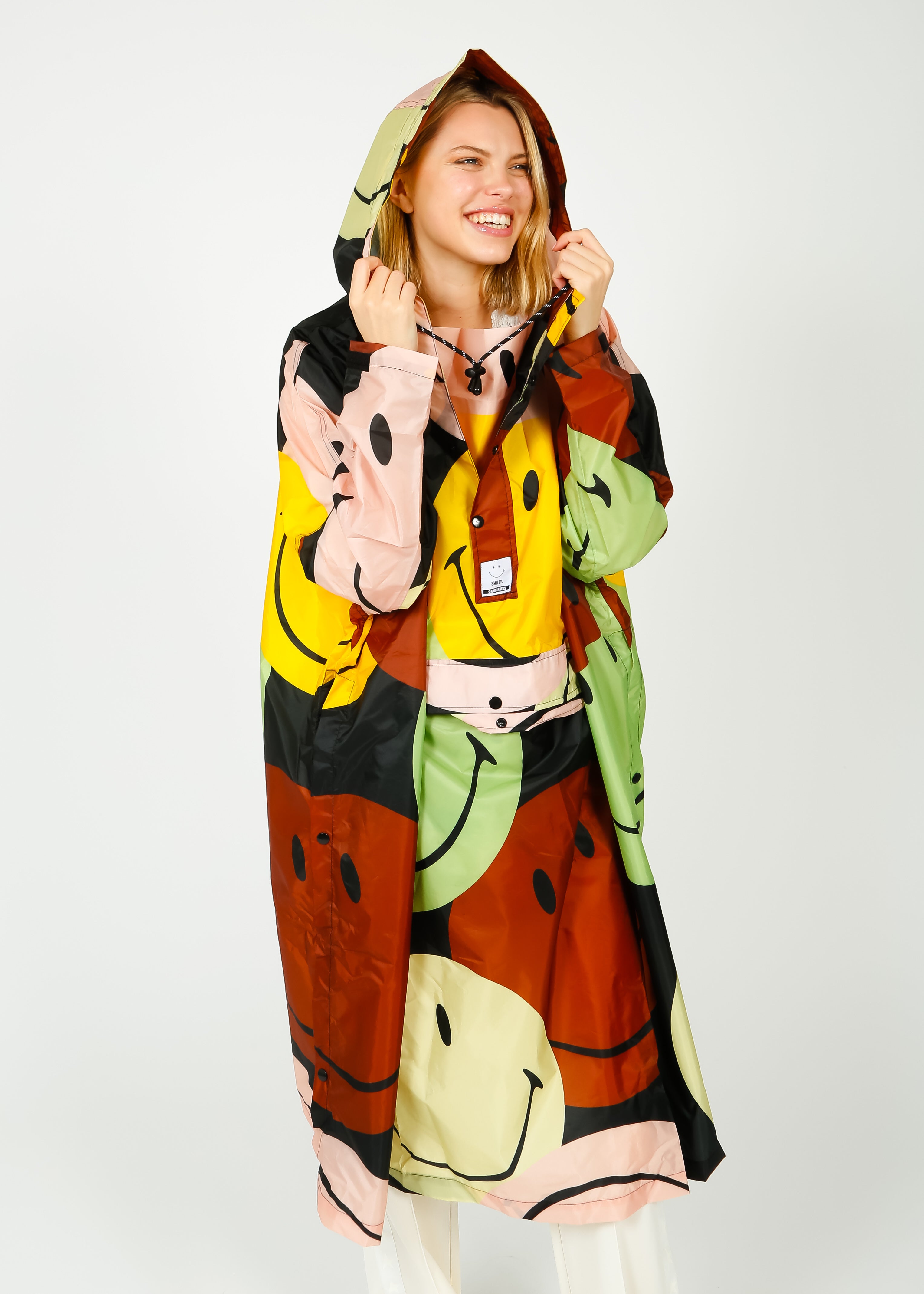 Rainkiss Retro Smiley Waterproof Poncho