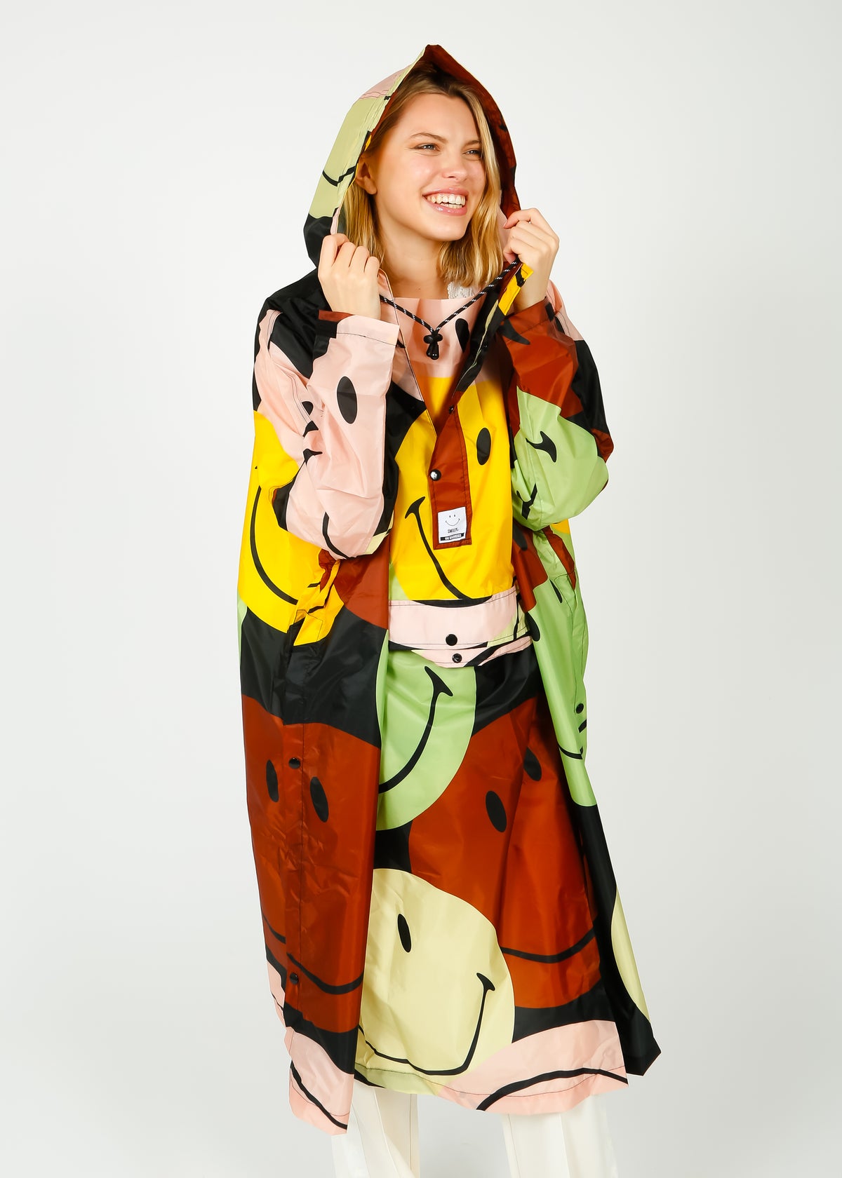 Rainkiss Retro Smiley Waterproof Poncho