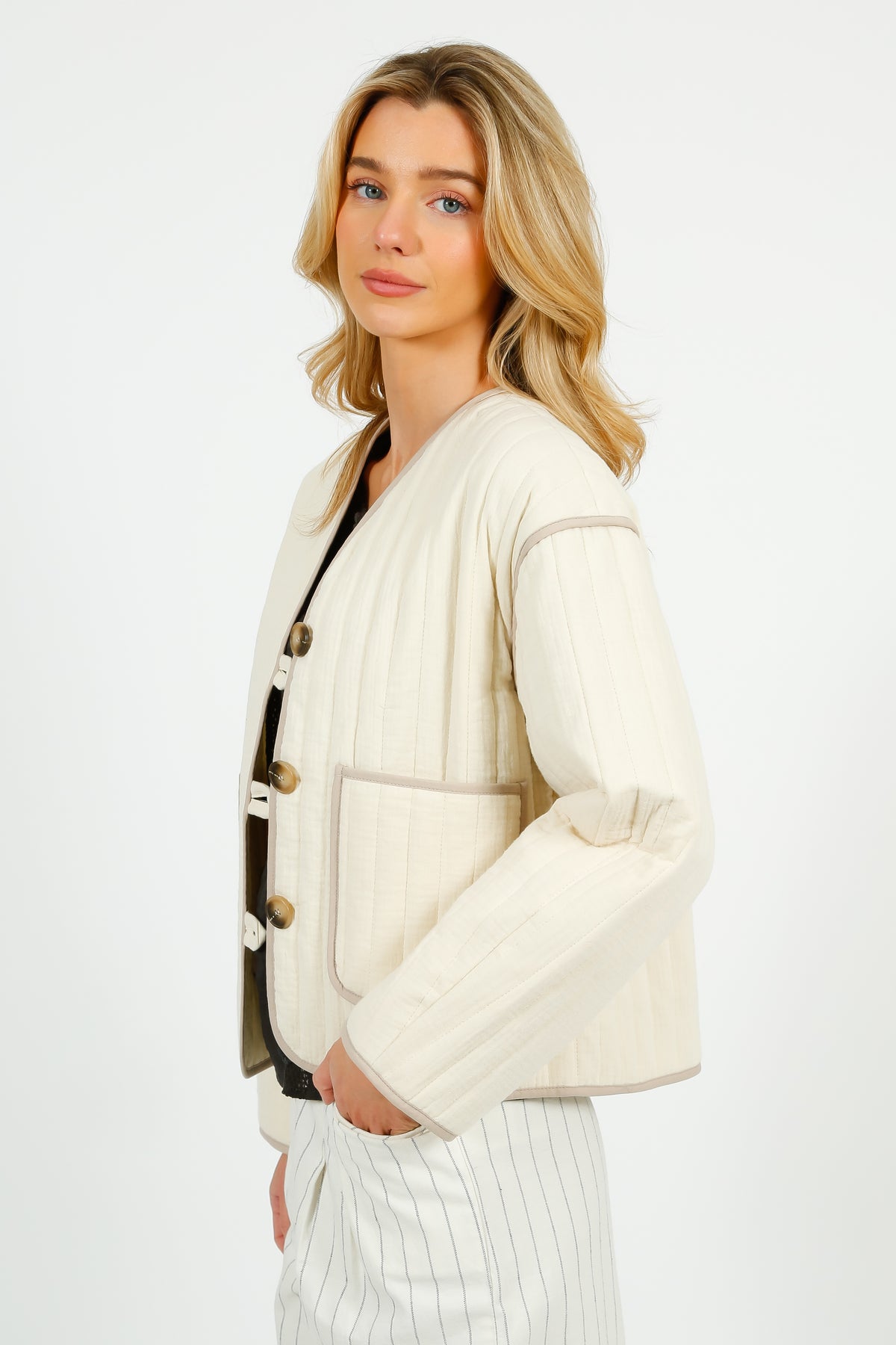 SLF Linn Quilted Jacket in Birch