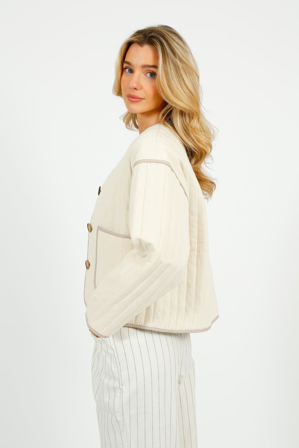 SLF Linn Quilted Jacket in Birch