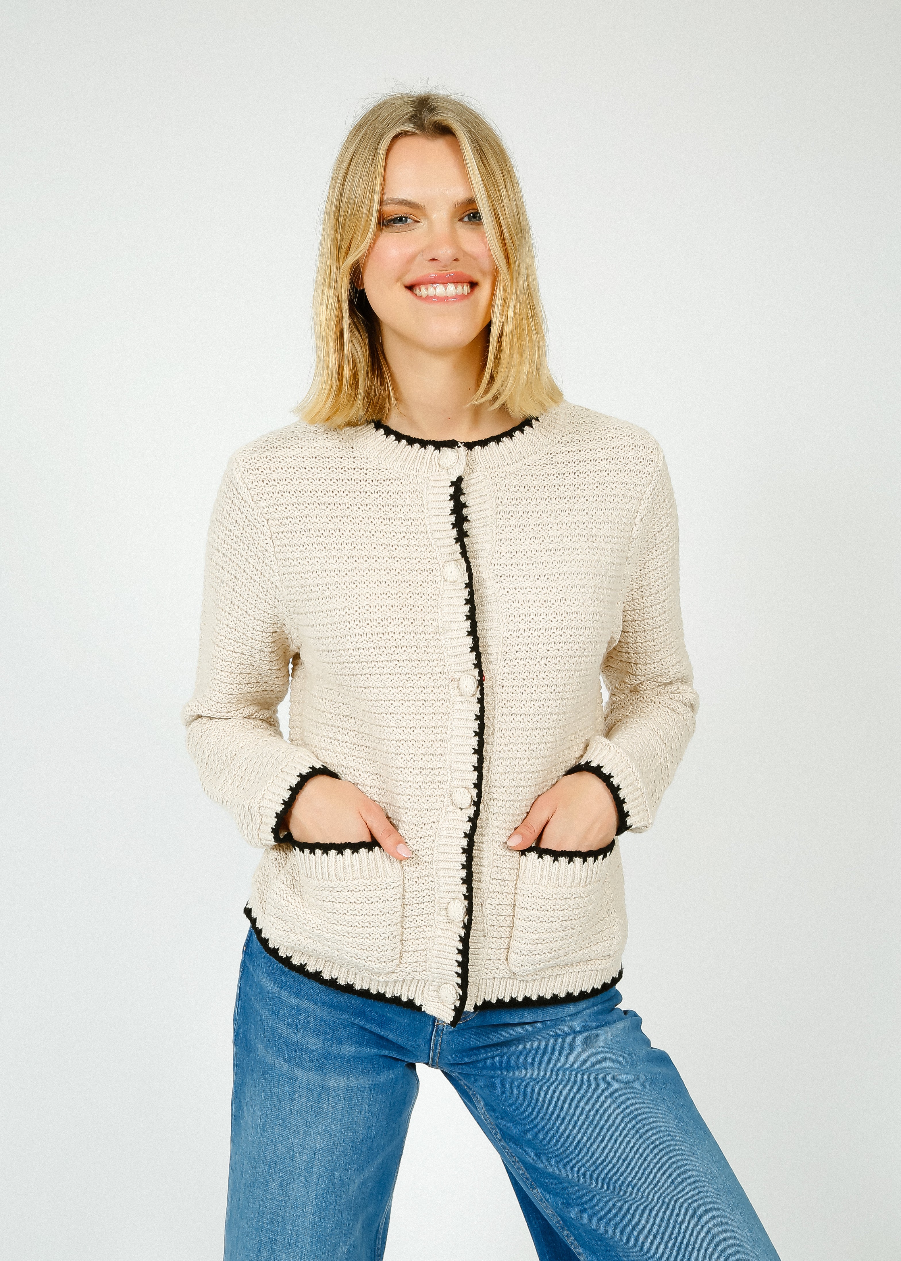 SLF Jilli Knit Cardi in Birch