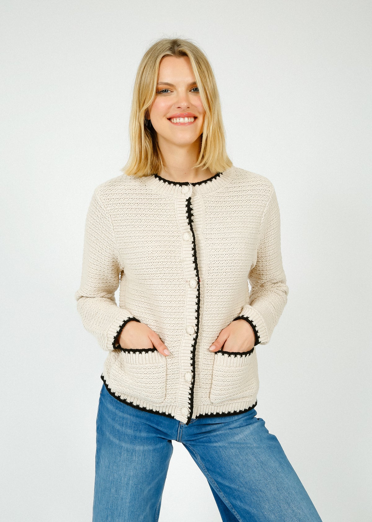 SLF Jilli Knit Cardi in Birch