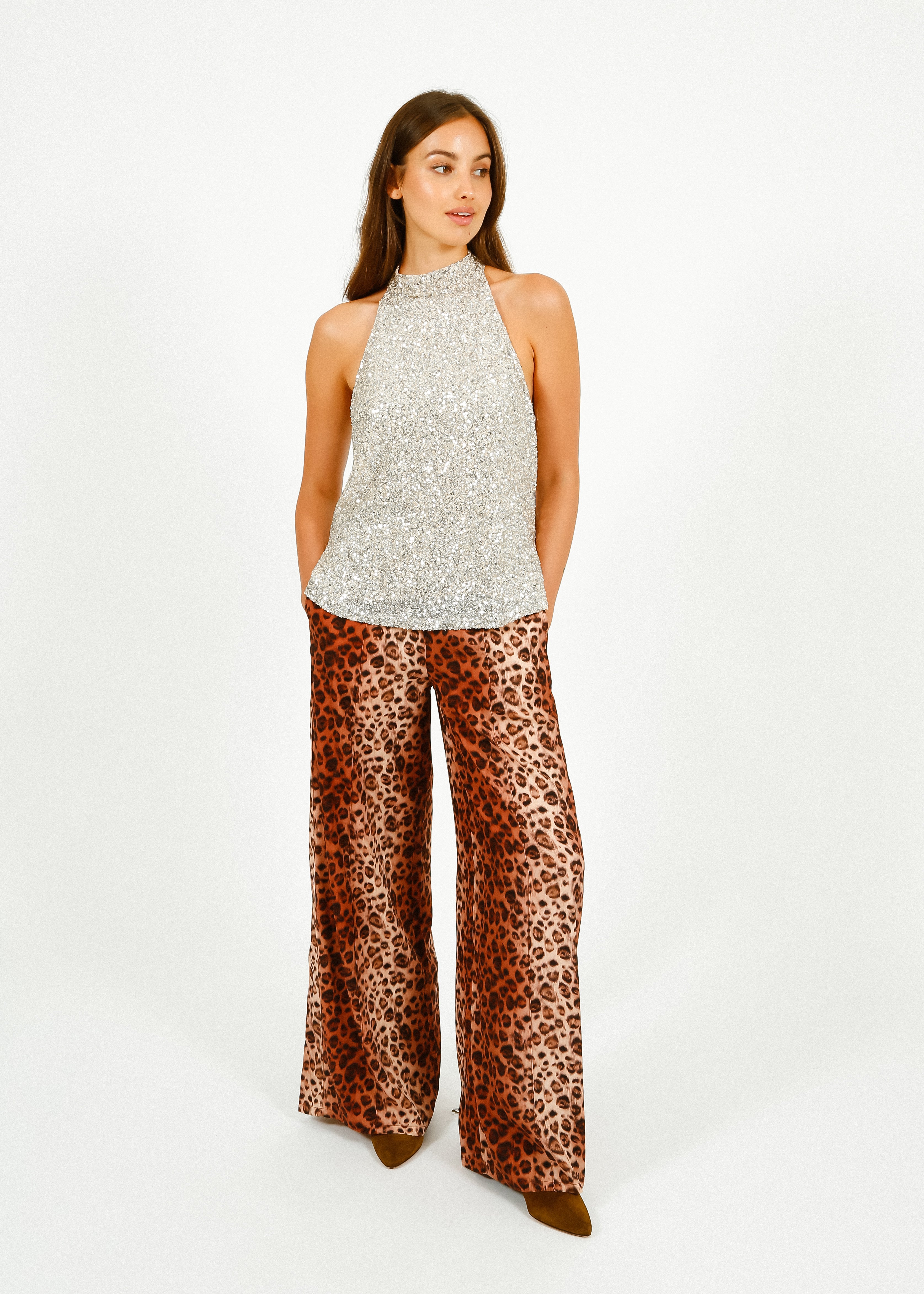 Primrose Park Kylie Trousers in Leopard