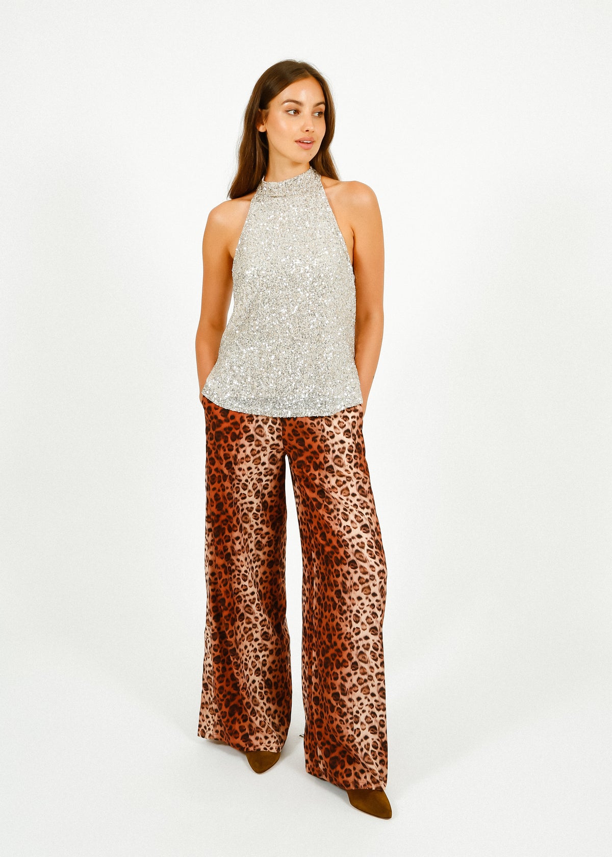 Primrose Park Kylie Trousers in Leopard