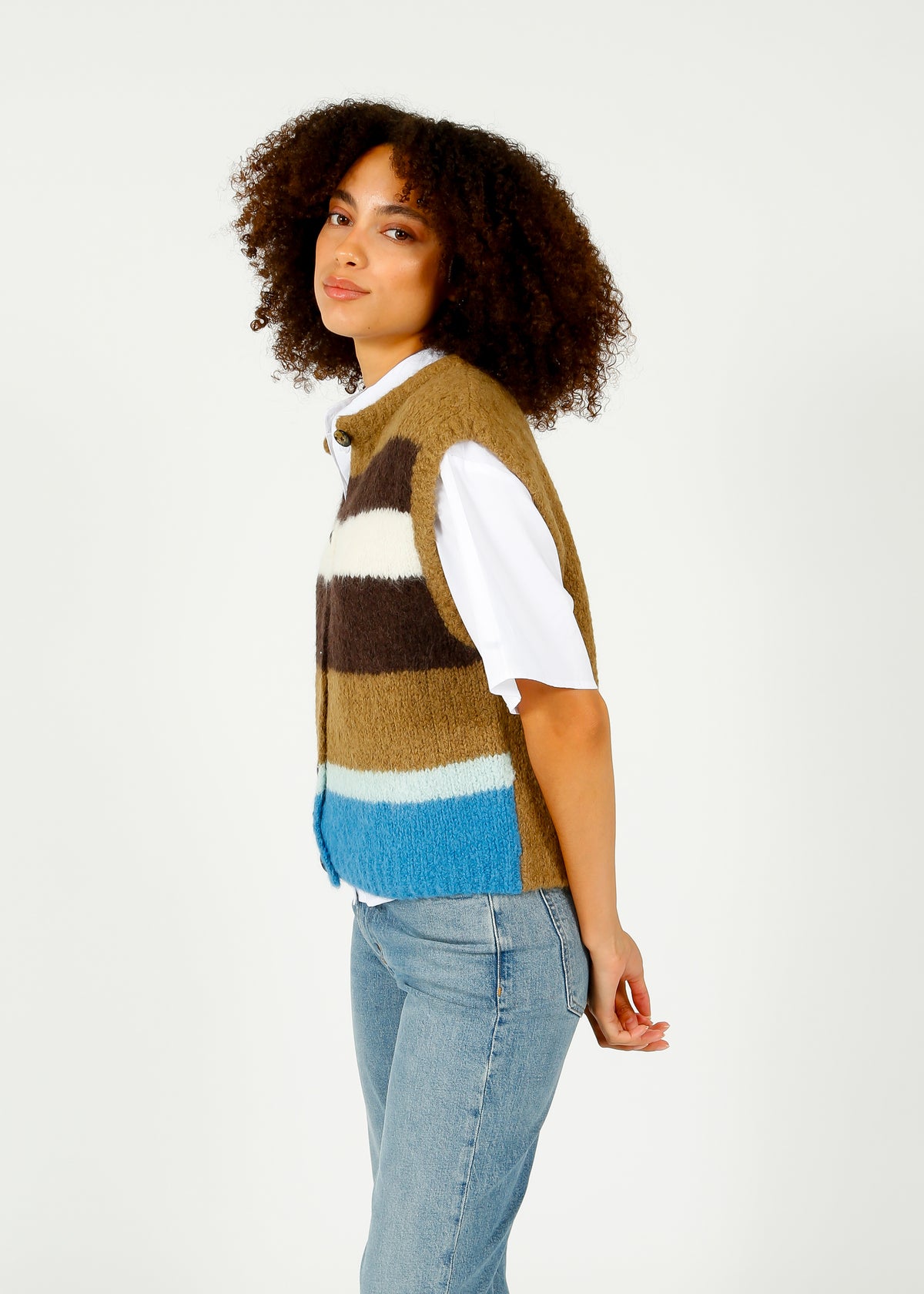 BR Abogi Knit Vest in Multi