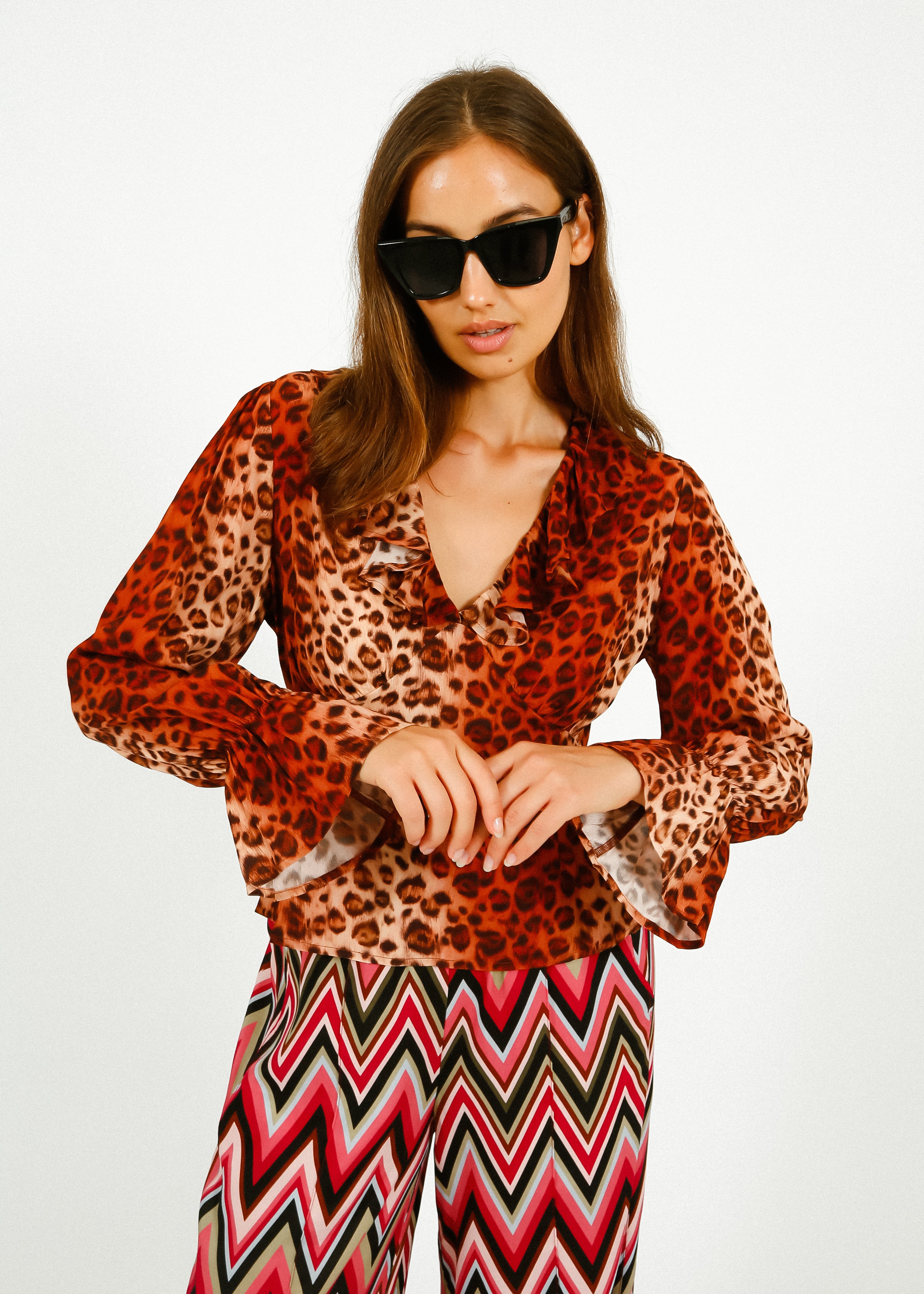Primrose Park Rosie Top in Leopard