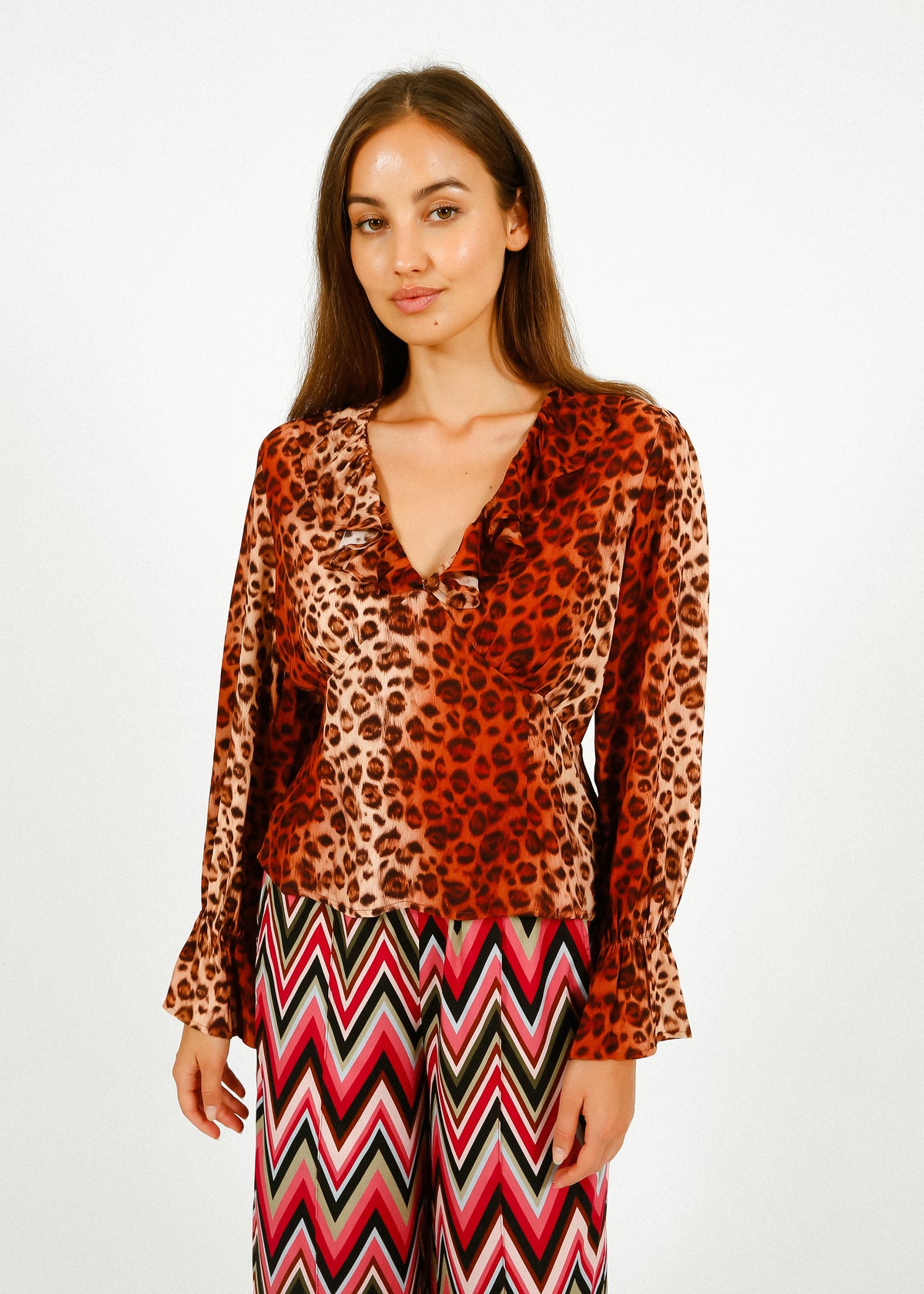 Primrose Park Rosie Top in Leopard