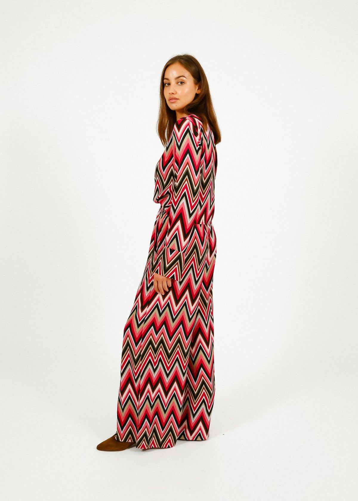 Primrose Park Kylie Trousers in Zig Zag