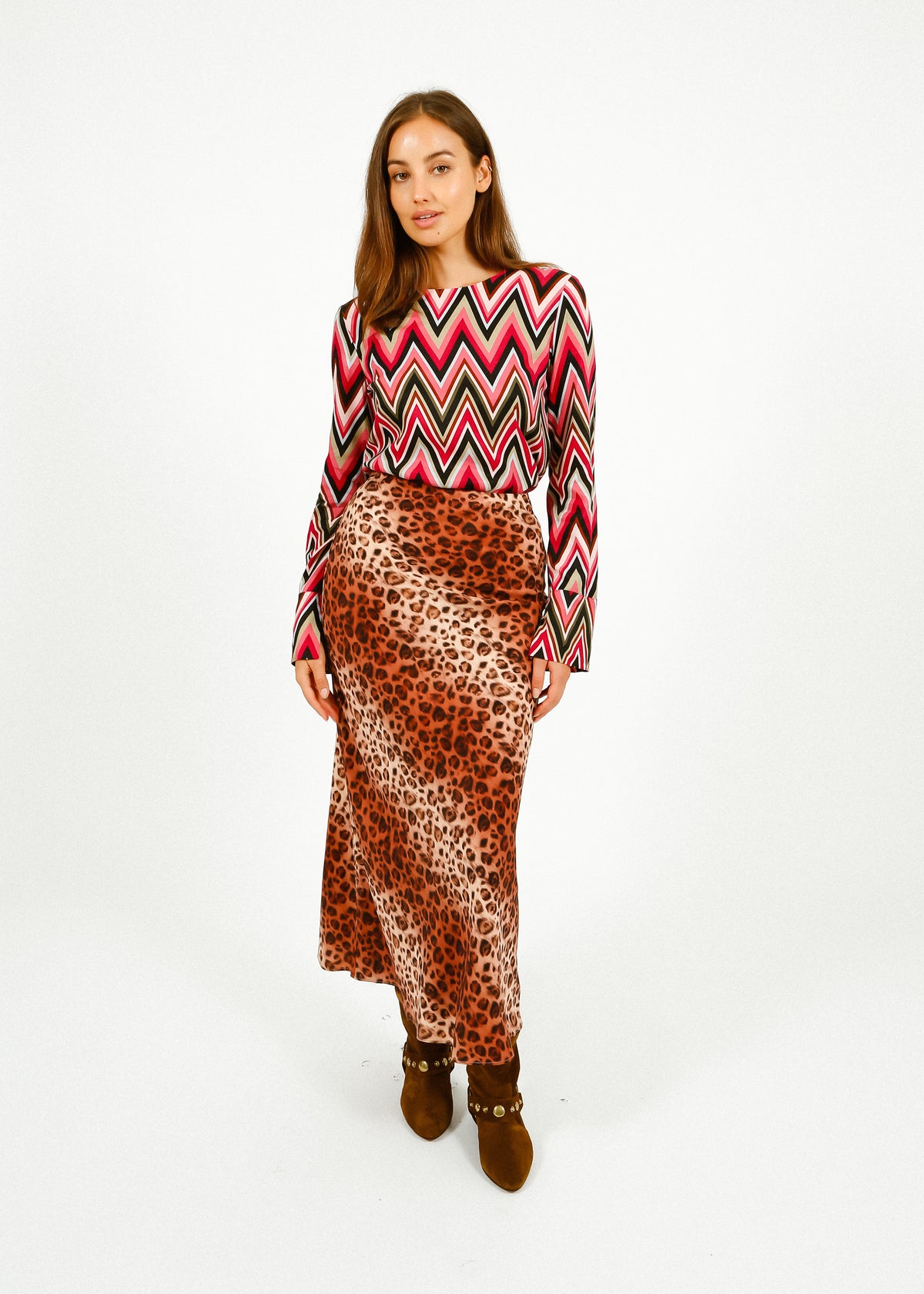 Primrose Park Rea Skirt in Leopard