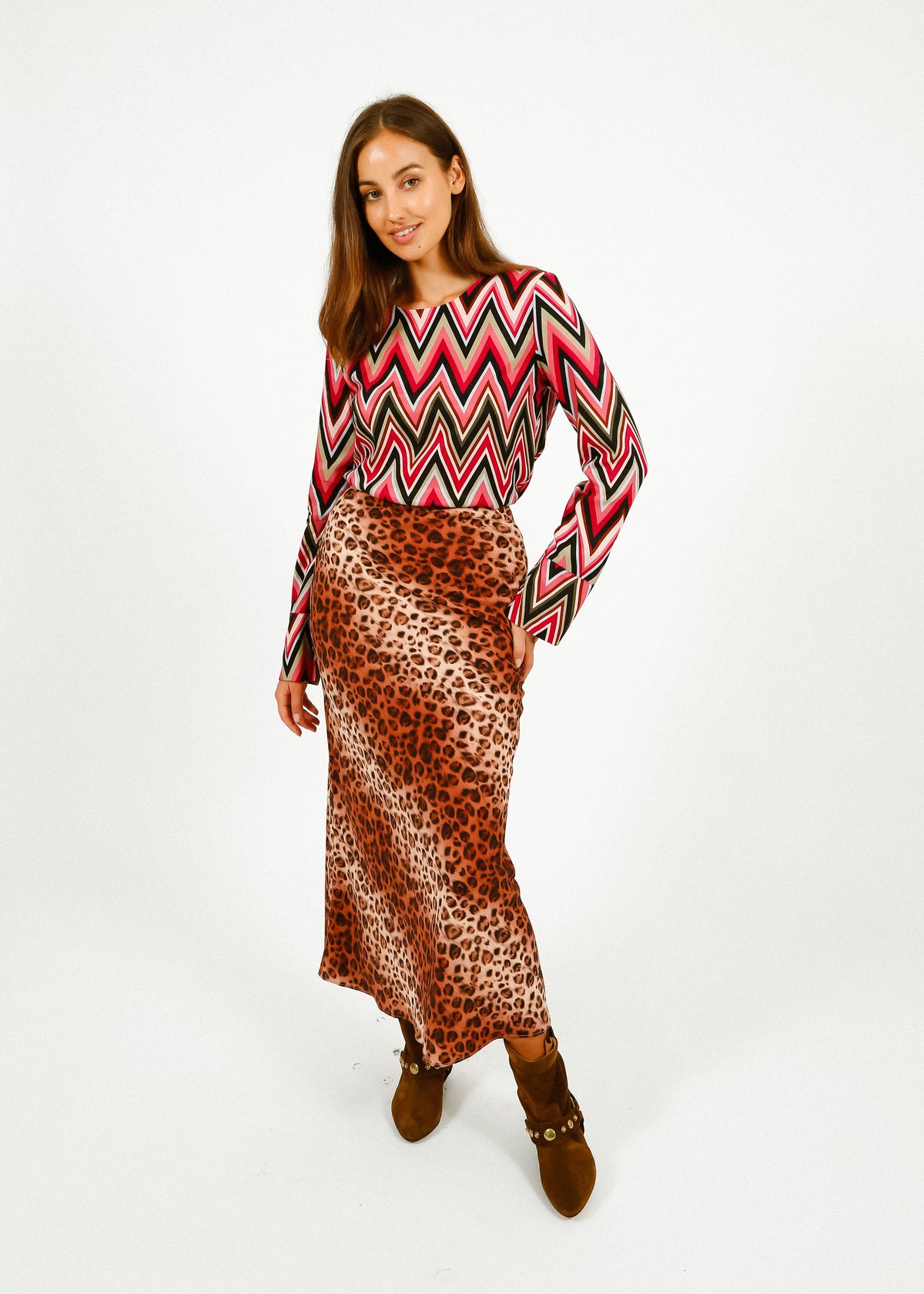 Primrose Park Rea Skirt in Leopard