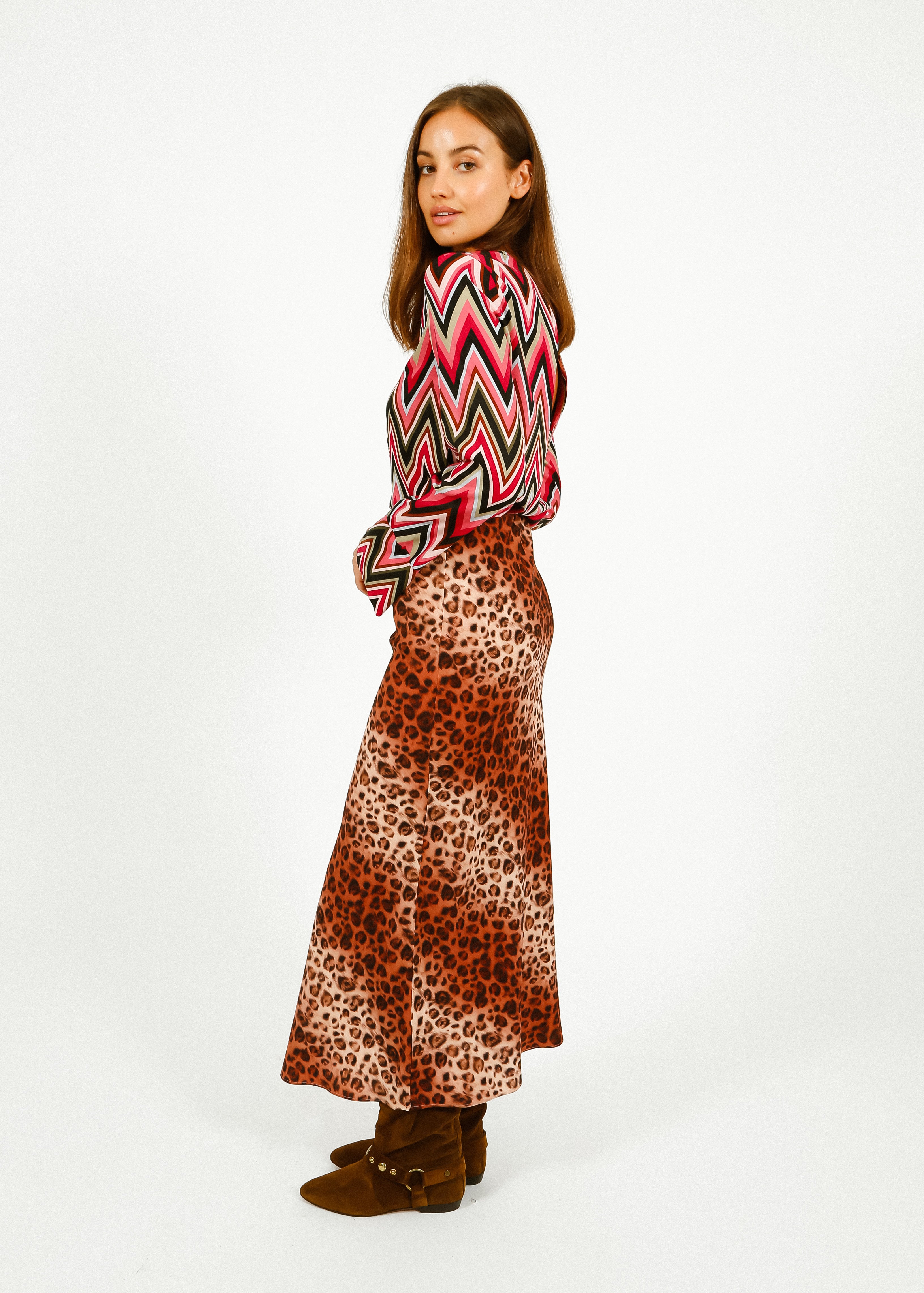 Primrose Park Rea Skirt in Leopard