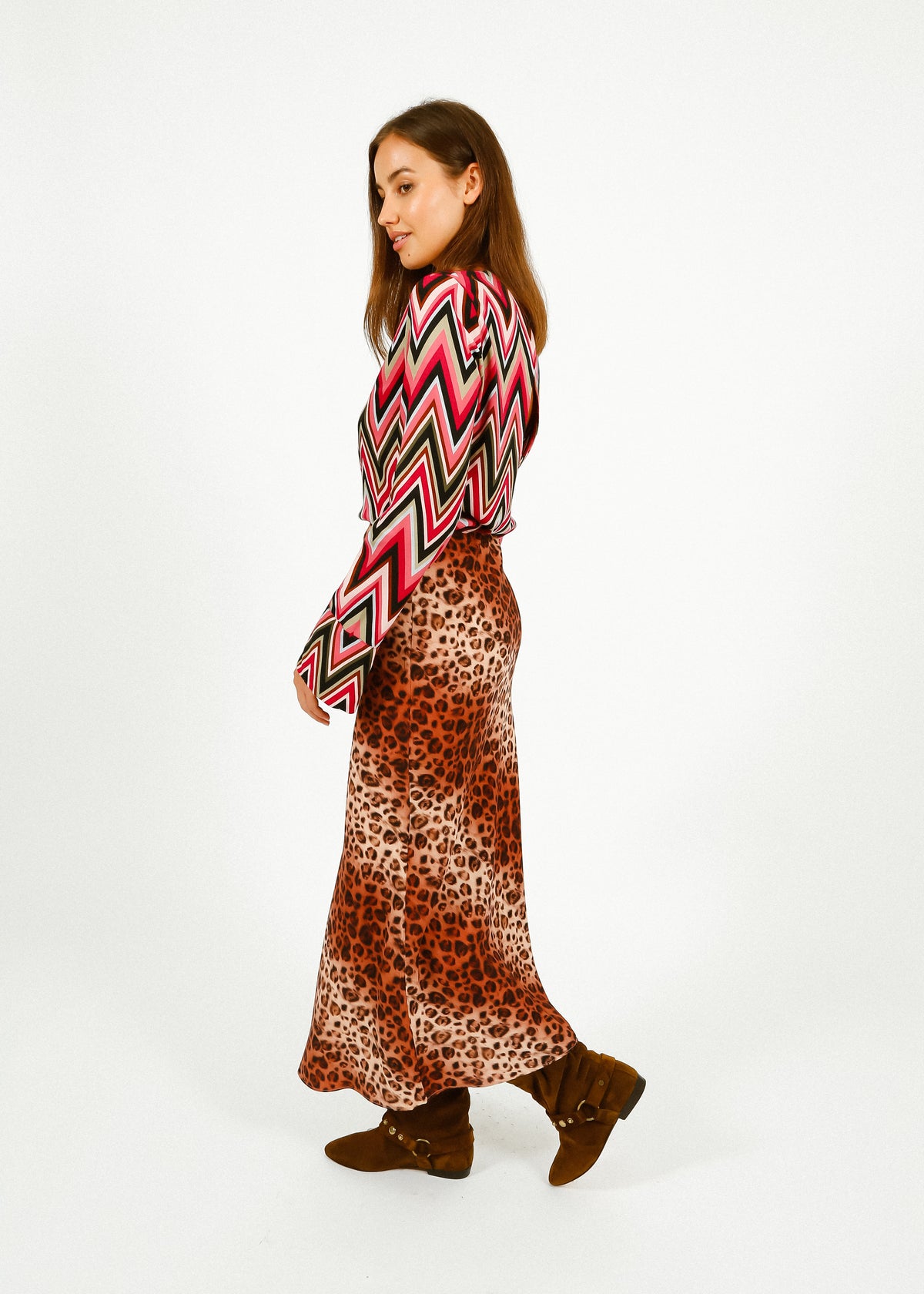 Primrose Park Rea Skirt in Leopard