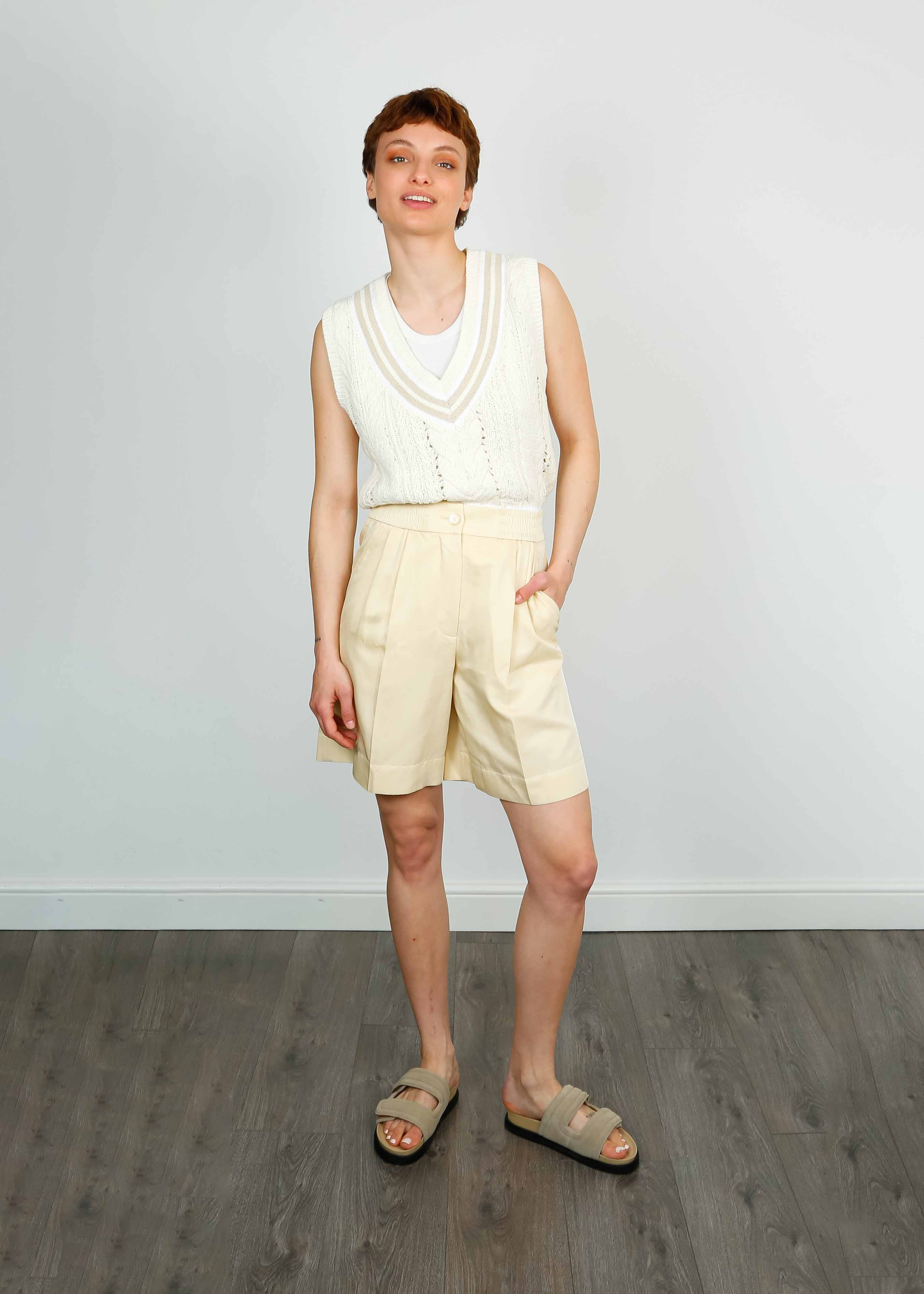 JOSEPH Taymount Shorts in Alabaster