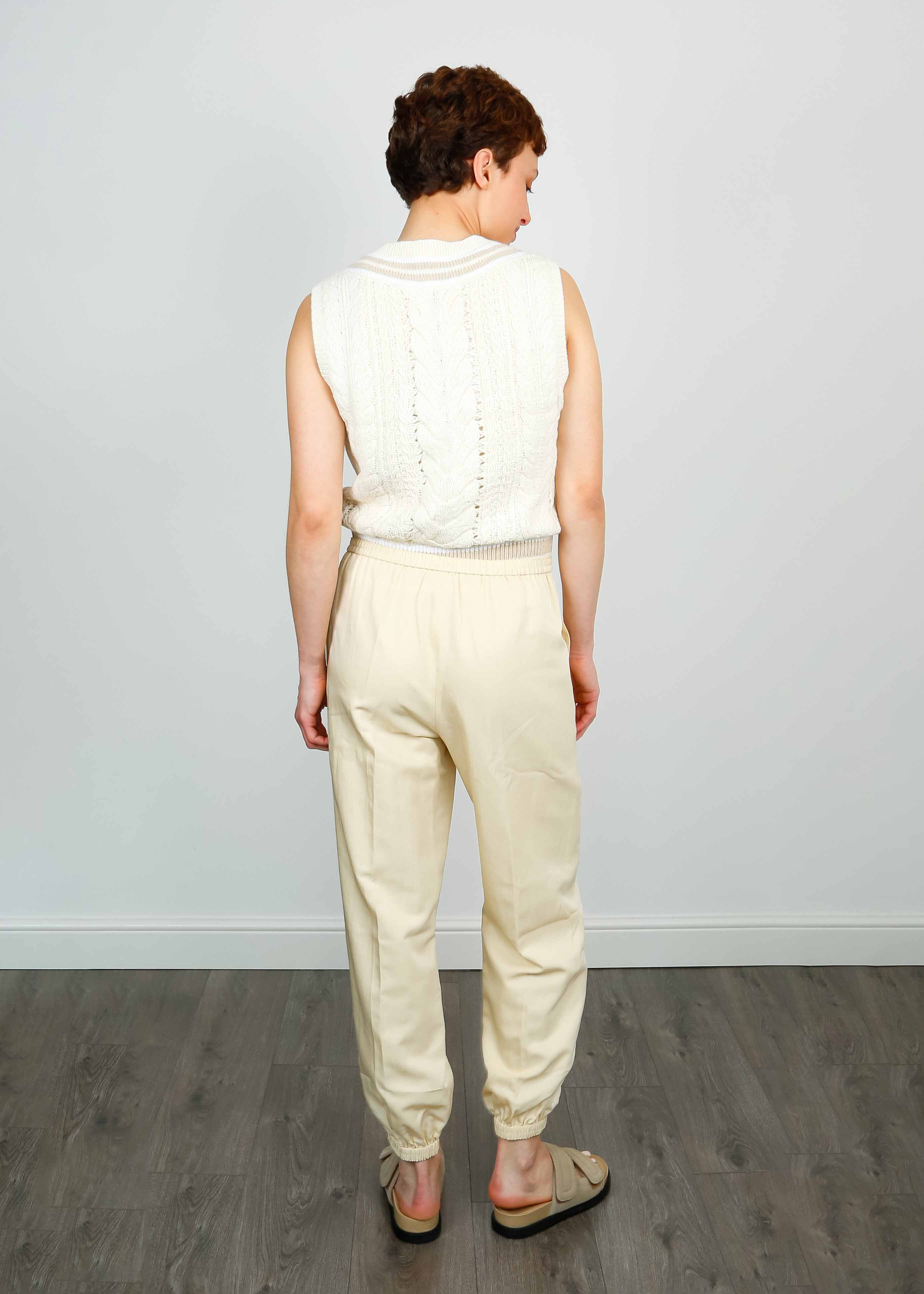 JOSEPH Taio Trousers in Alabaster