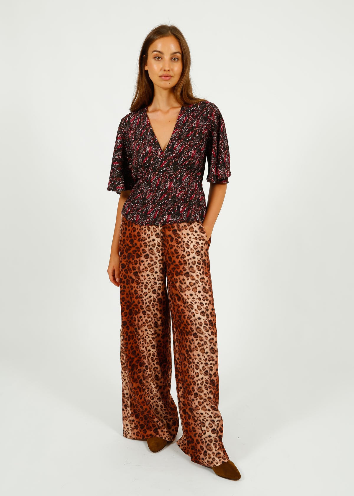 Primrose Park Kylie Trousers in Leopard