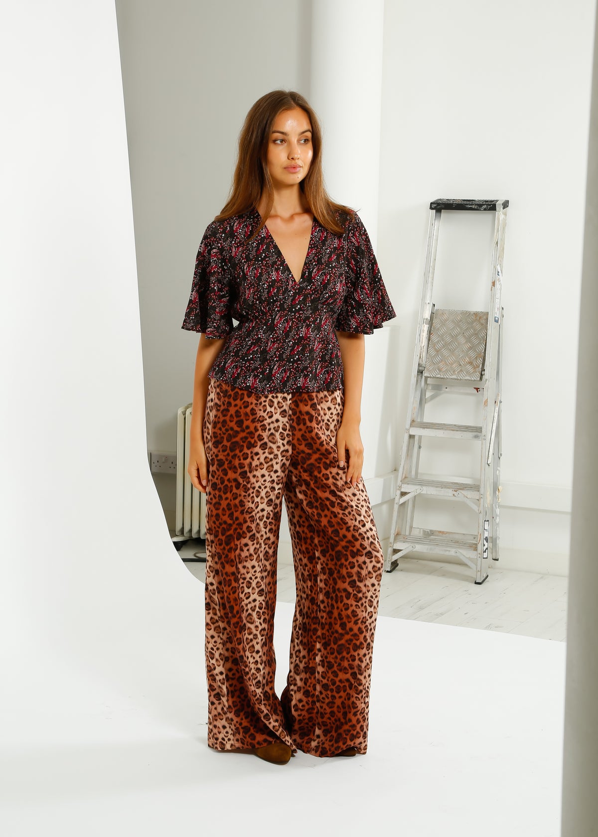 Primrose Park Kylie Trousers in Leopard